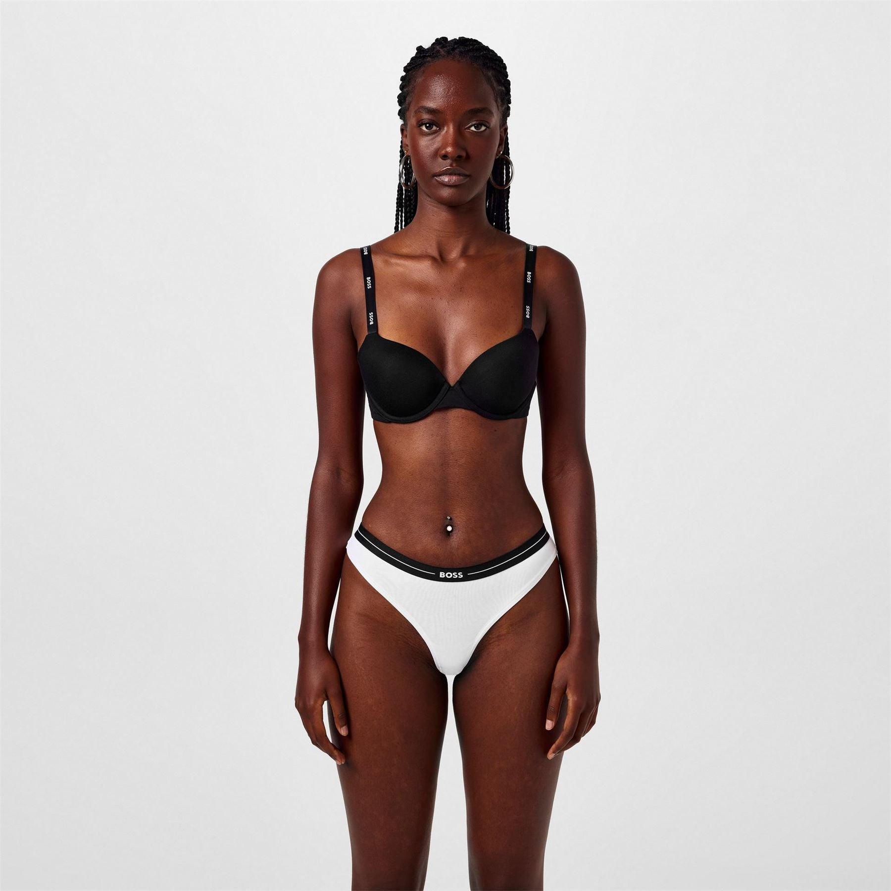 Boss Logo Embellish Thong
