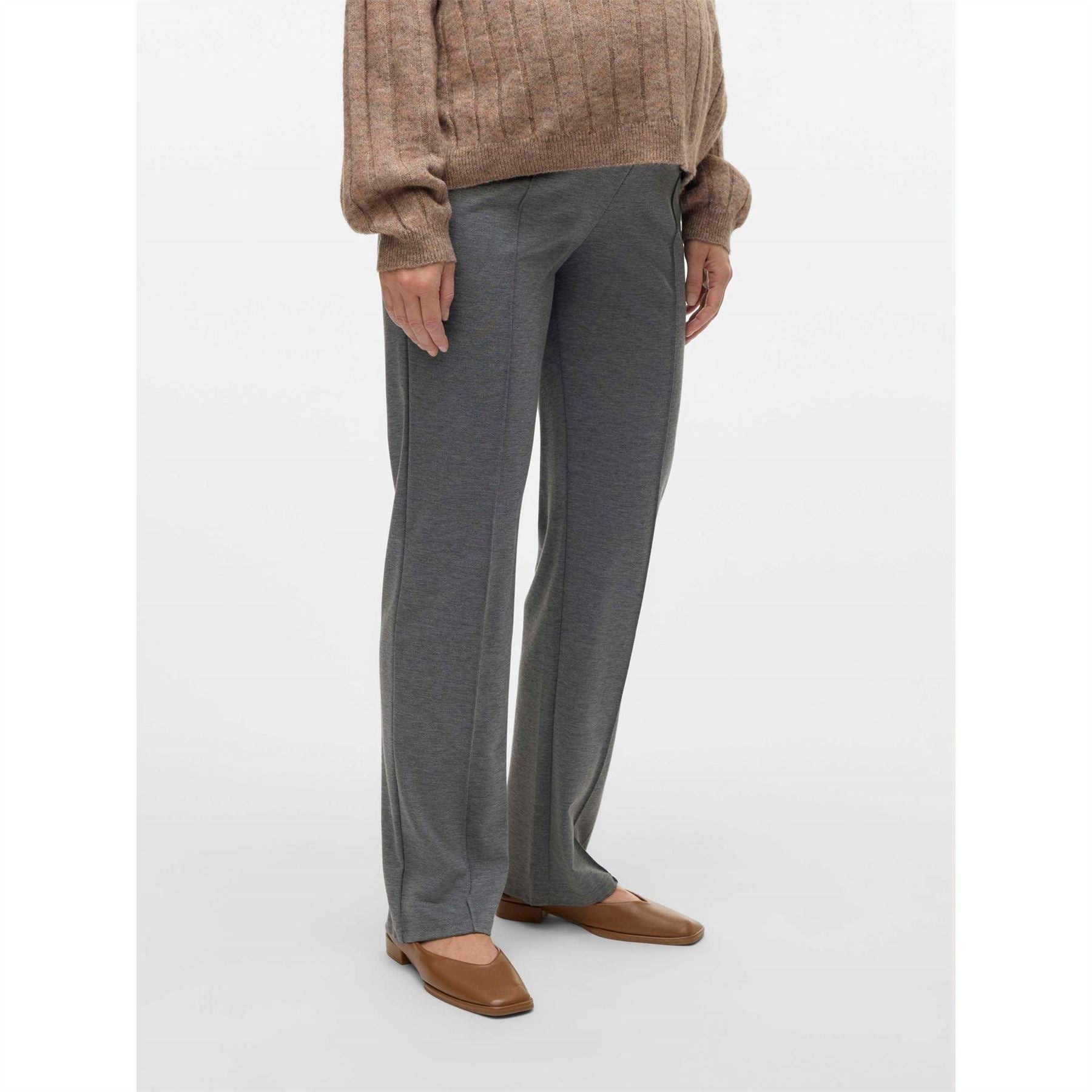 Mamalicious Mlchrissy Solid Patterned Straight Sweatpants