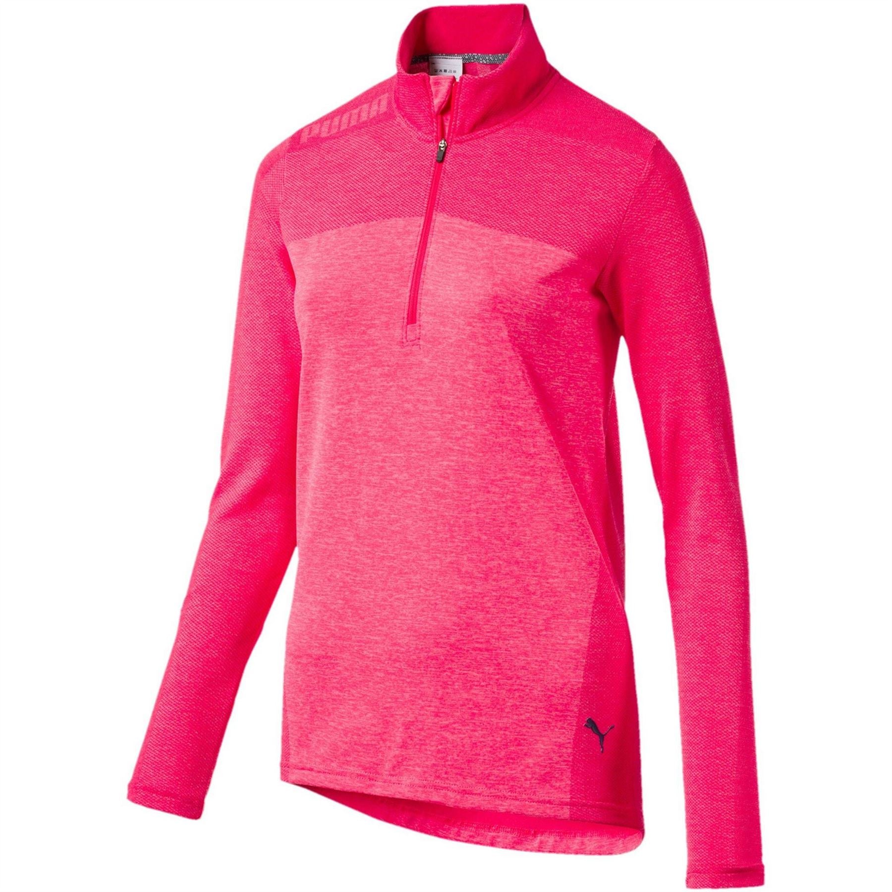 Puma Womens Evoknit Golf Seamless Quarter Zip