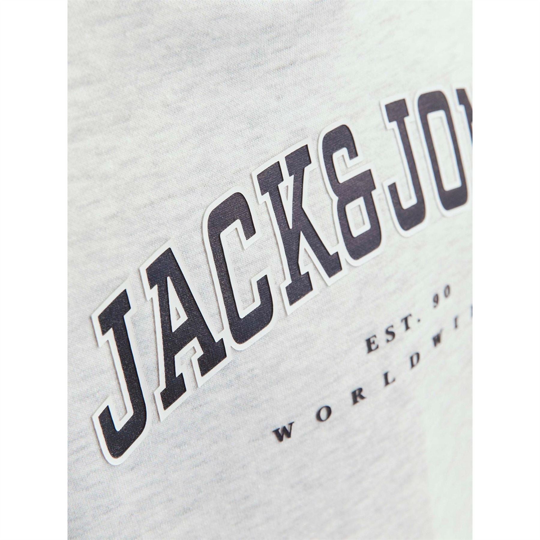 Jack and Jones Lettering Hooded Neck Long Sleeve Varsity Sweatshirt
