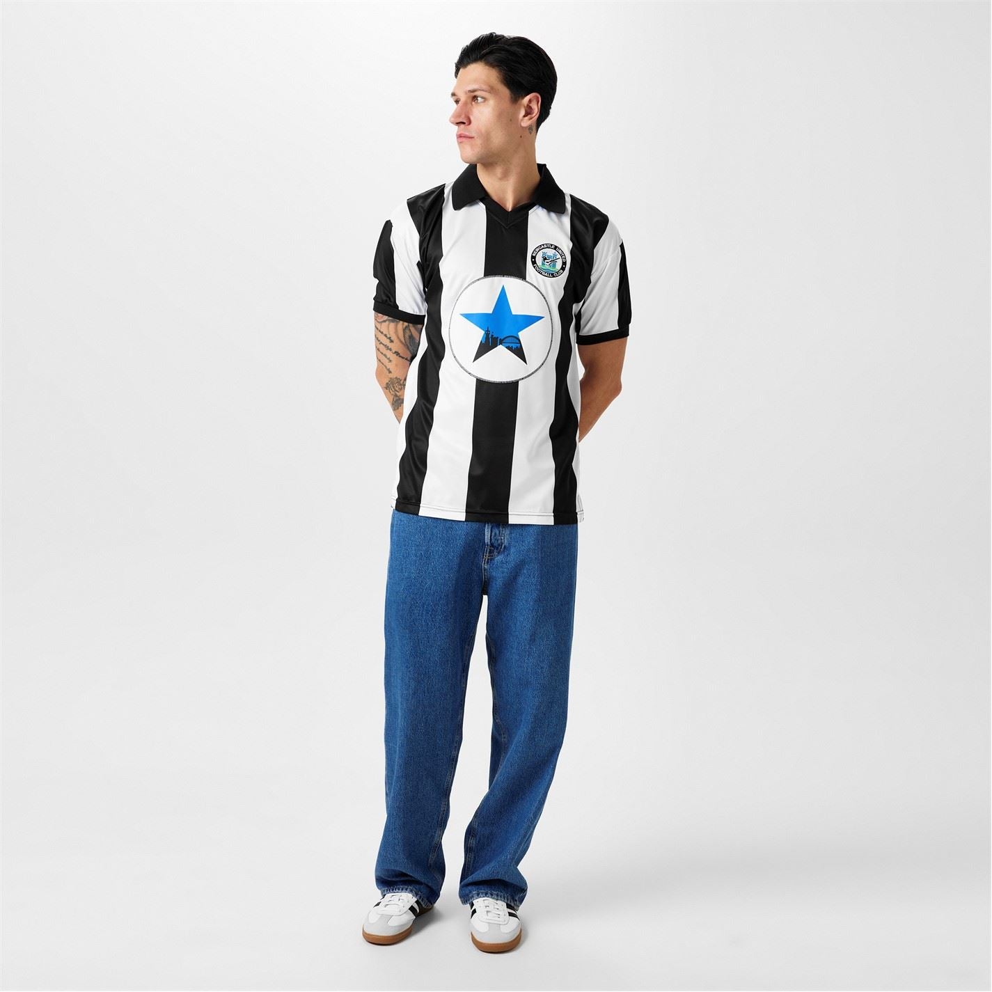 Score Draw Newcastle United 1982 Home Shirt Adults