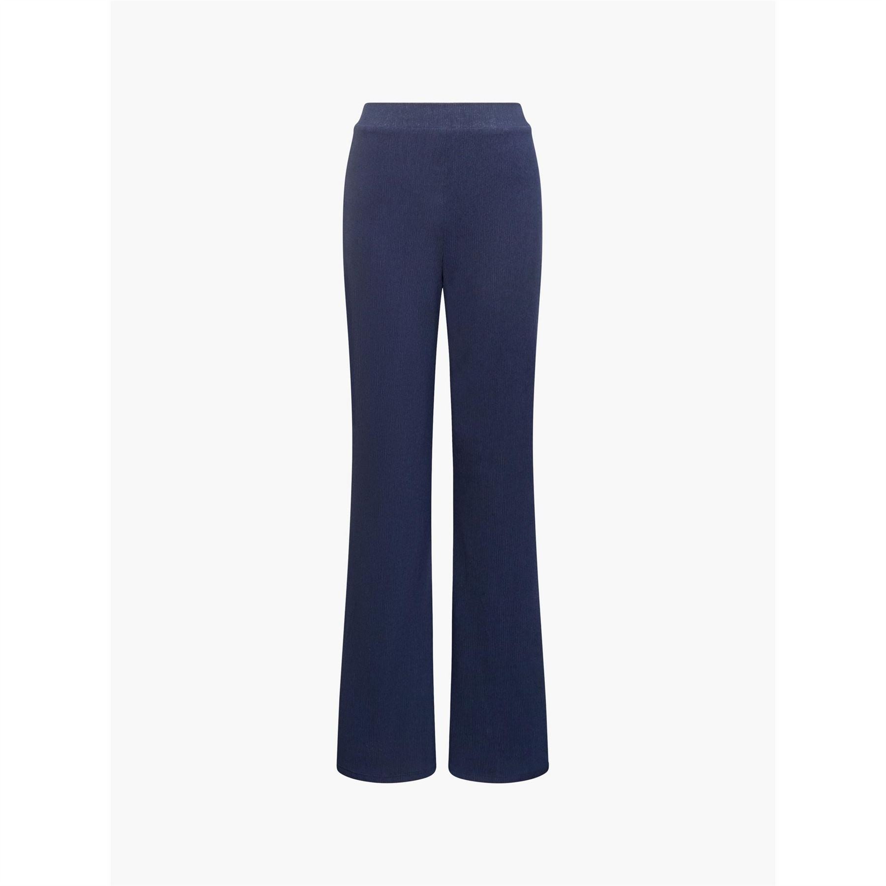 French Connection Meera Solid Patterned Flared Trousers