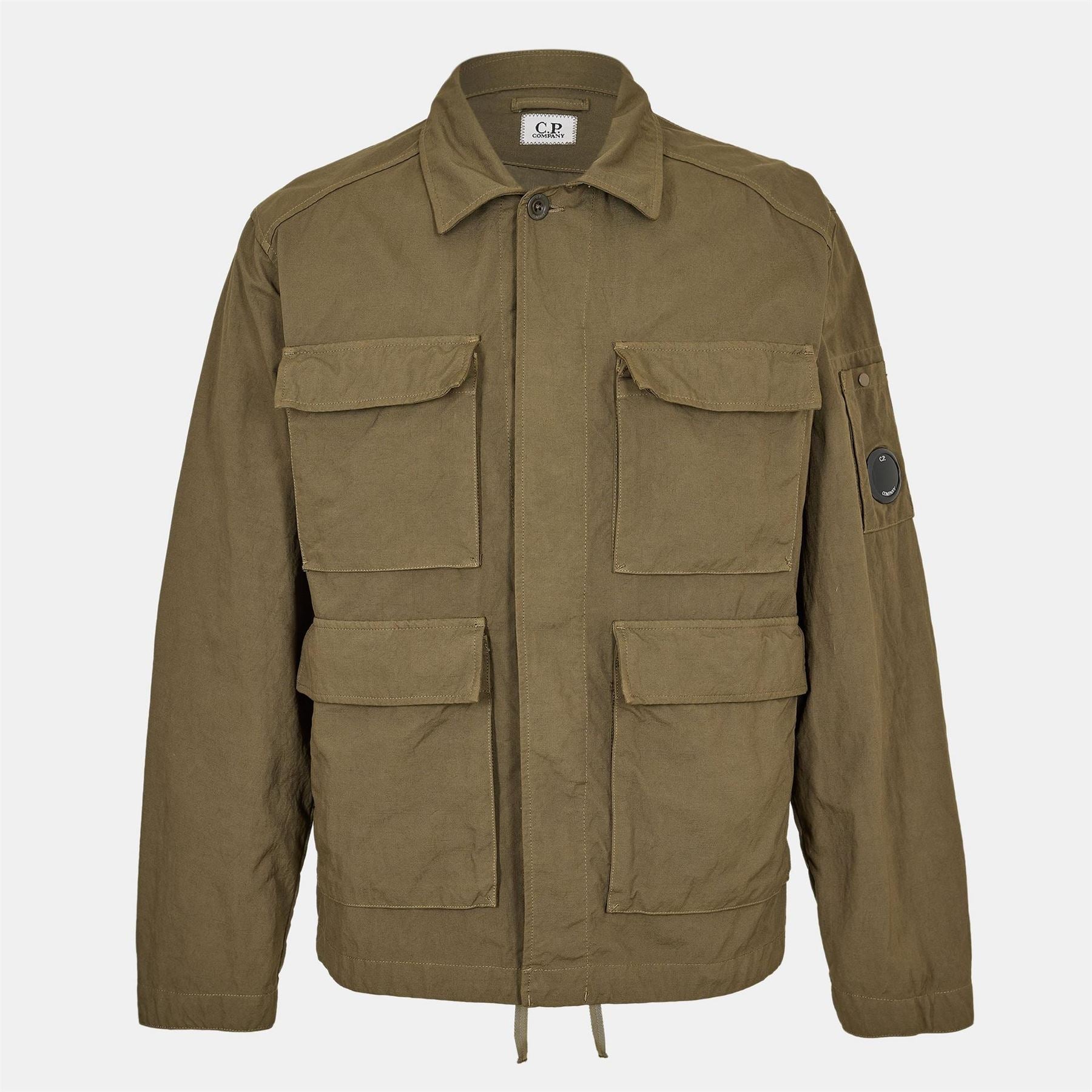 CP Company Solid Patterned Drawstring Four Pocket Field Jacket