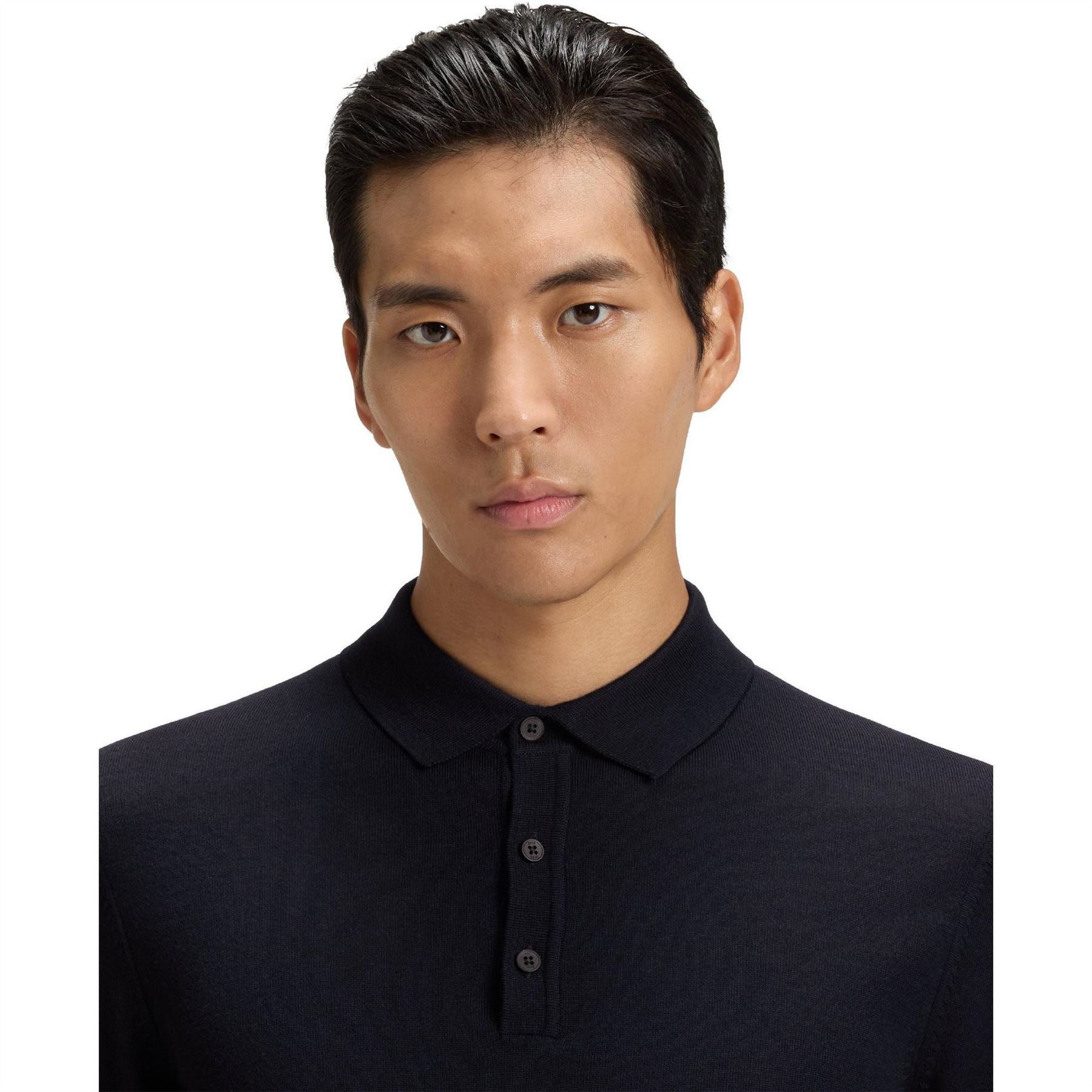 Boss Collared Neck Long Sleeve Regular Fit Shirt