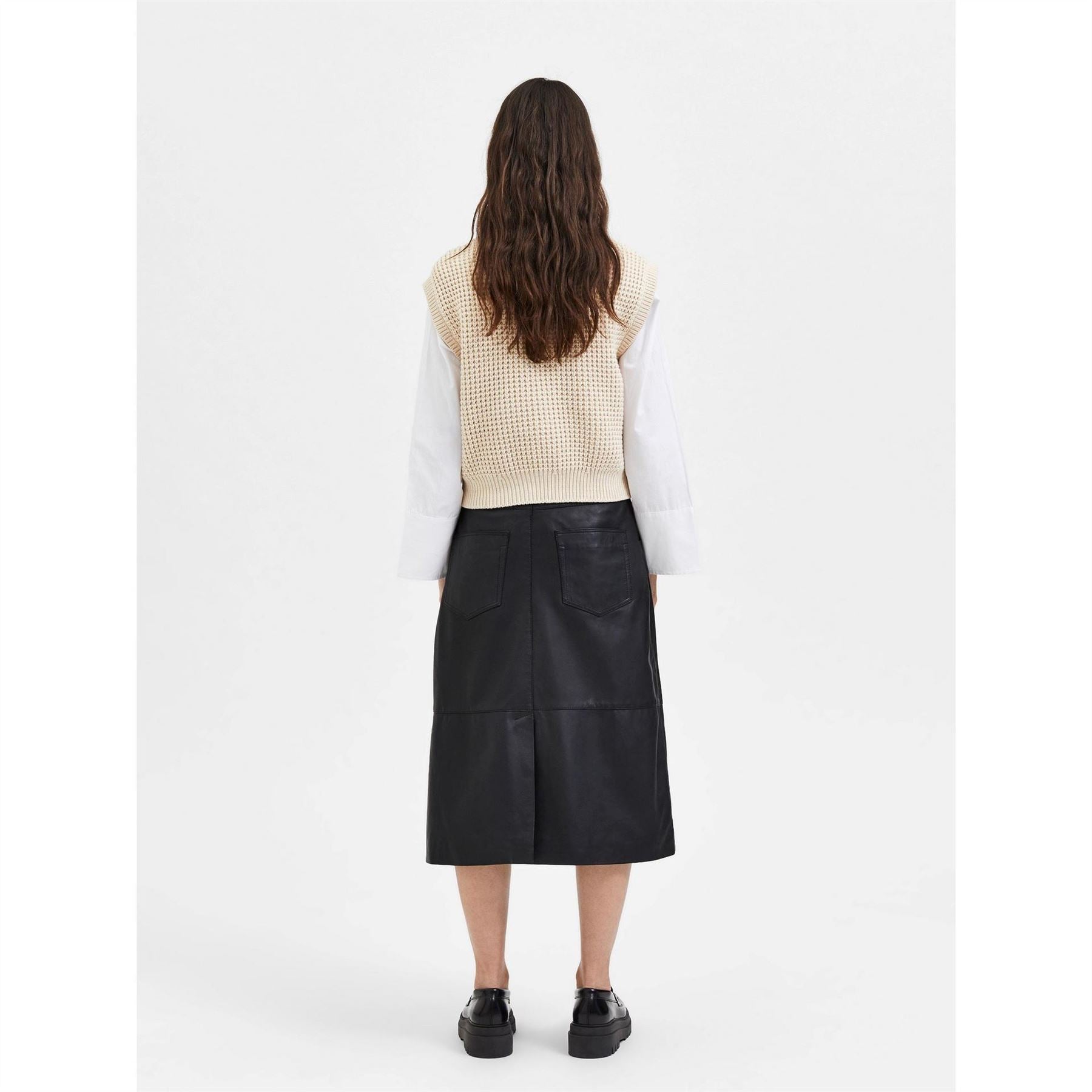 Selected Femme Turtleneck Sleeveless Relaxed Fit Sweater