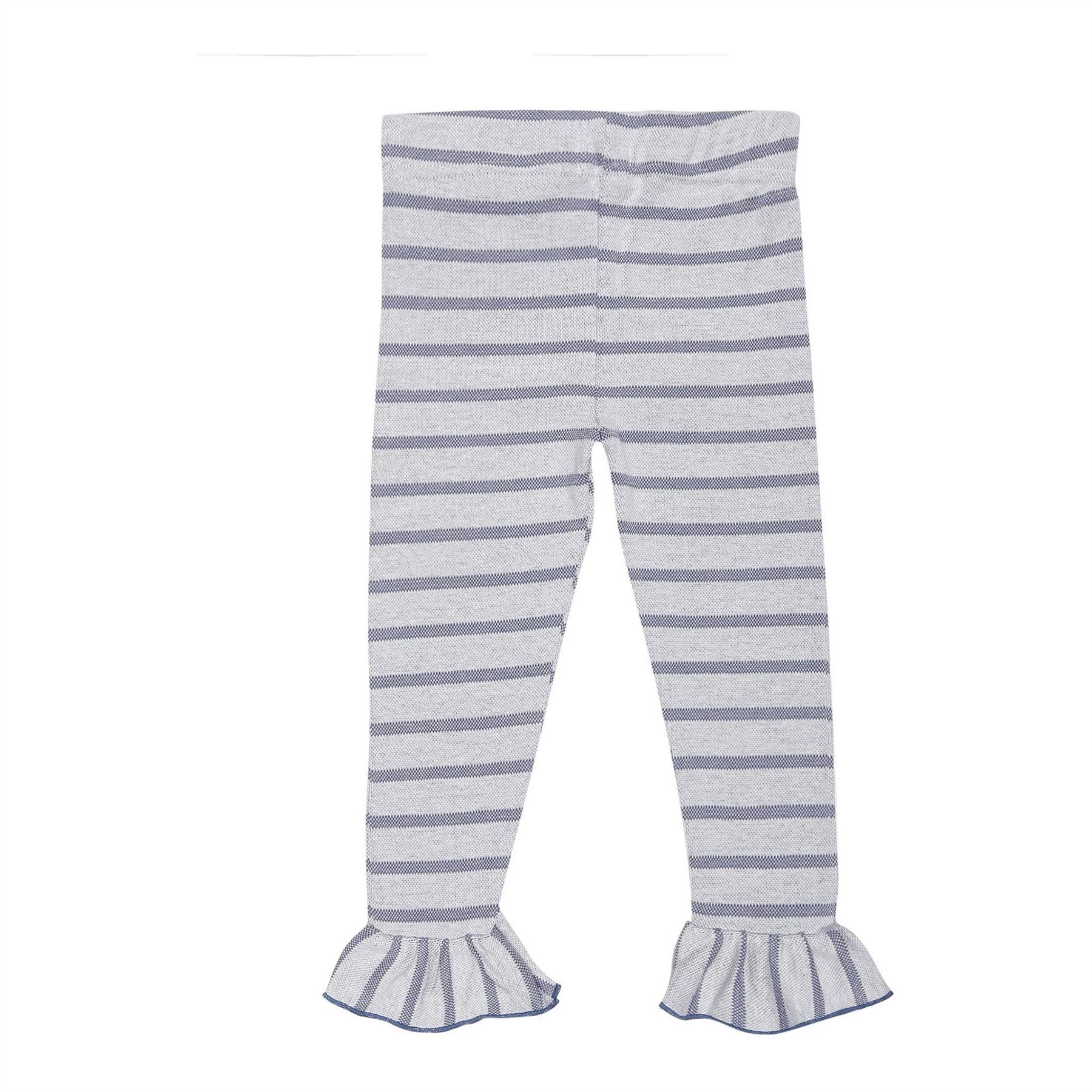 Lilly and Sid Textured Floral Embroidered Stripe Shapewear Leggings