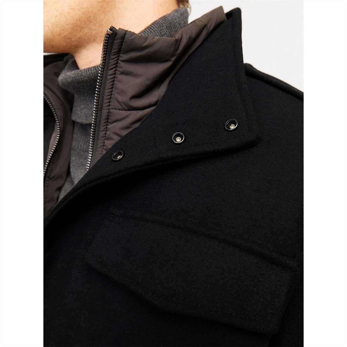 Jack and Jones Alex High Neck Flap Pocket Field Jacket