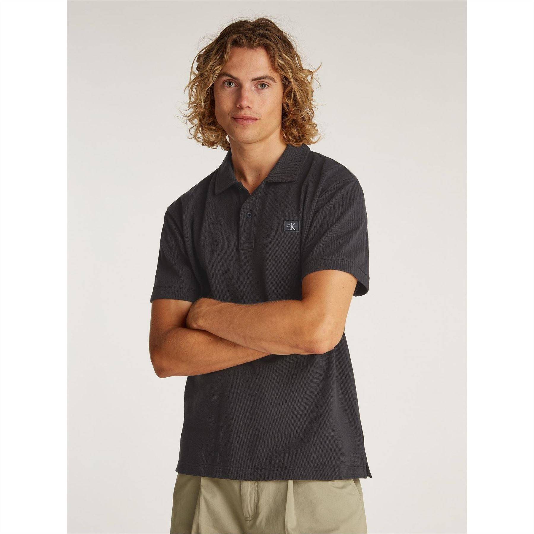Calvin Klein Jeans Regular Fit Short Sleeve Polo Shirt
