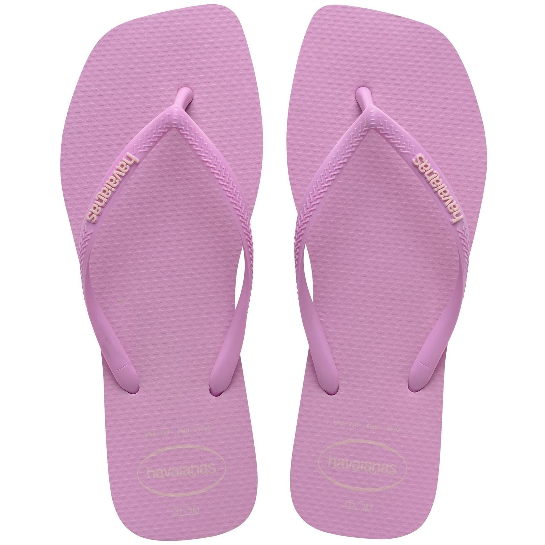 Havaianas Womens Hav. Square Logo Pop Up Pau Brasil Flip Flops