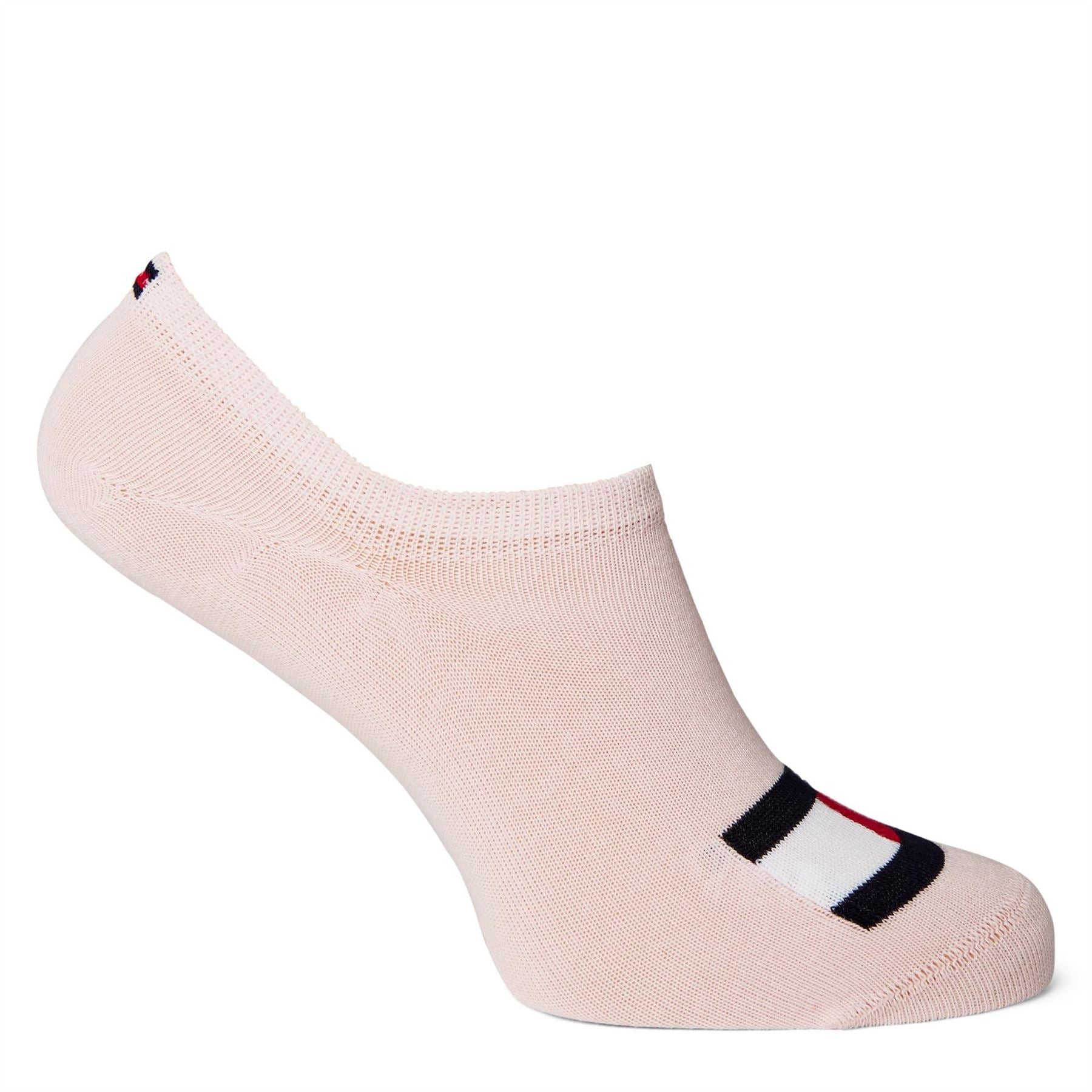 Tommy Hilfiger 2 Pack Flag Liner No Show Socks