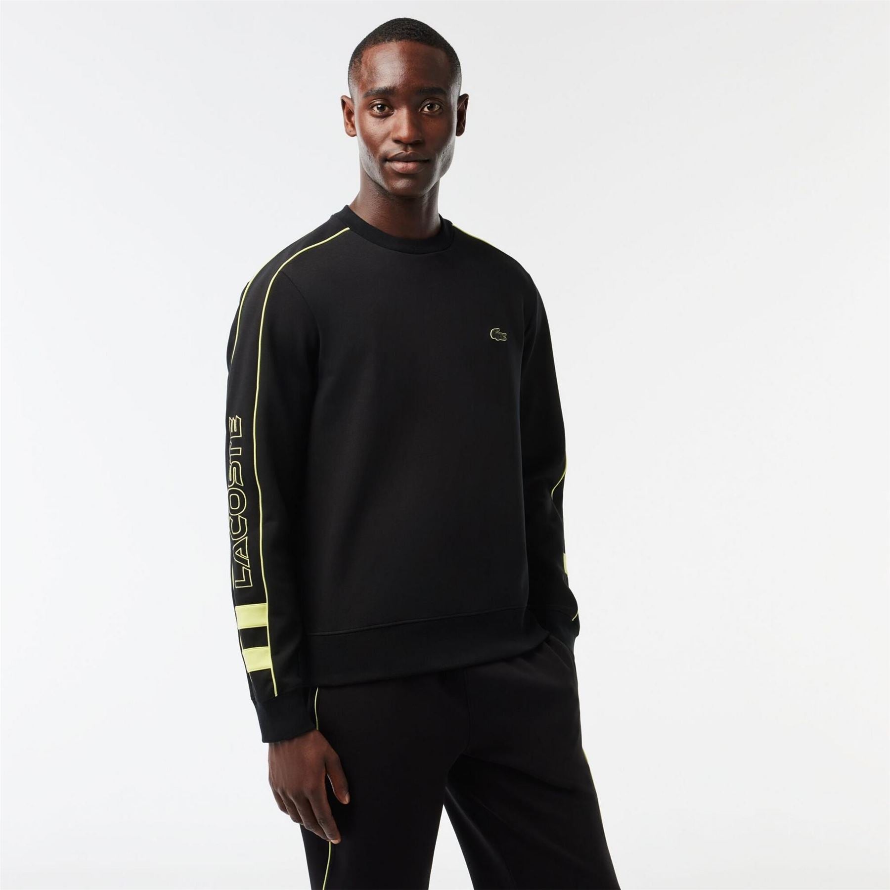 Lacoste Reflective Trim Lacoste Lettering Hoodie