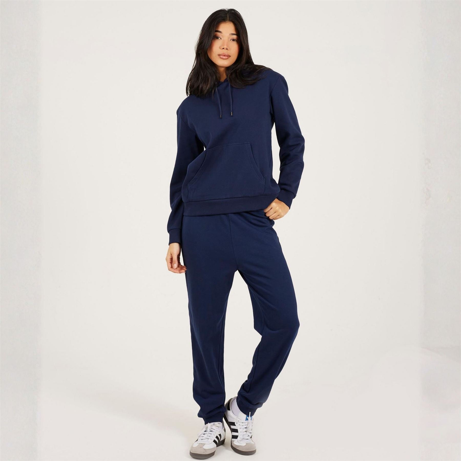 Brave Soul Hooded Neck Long Sleeve Kangaroo Pocket Sweatshirt