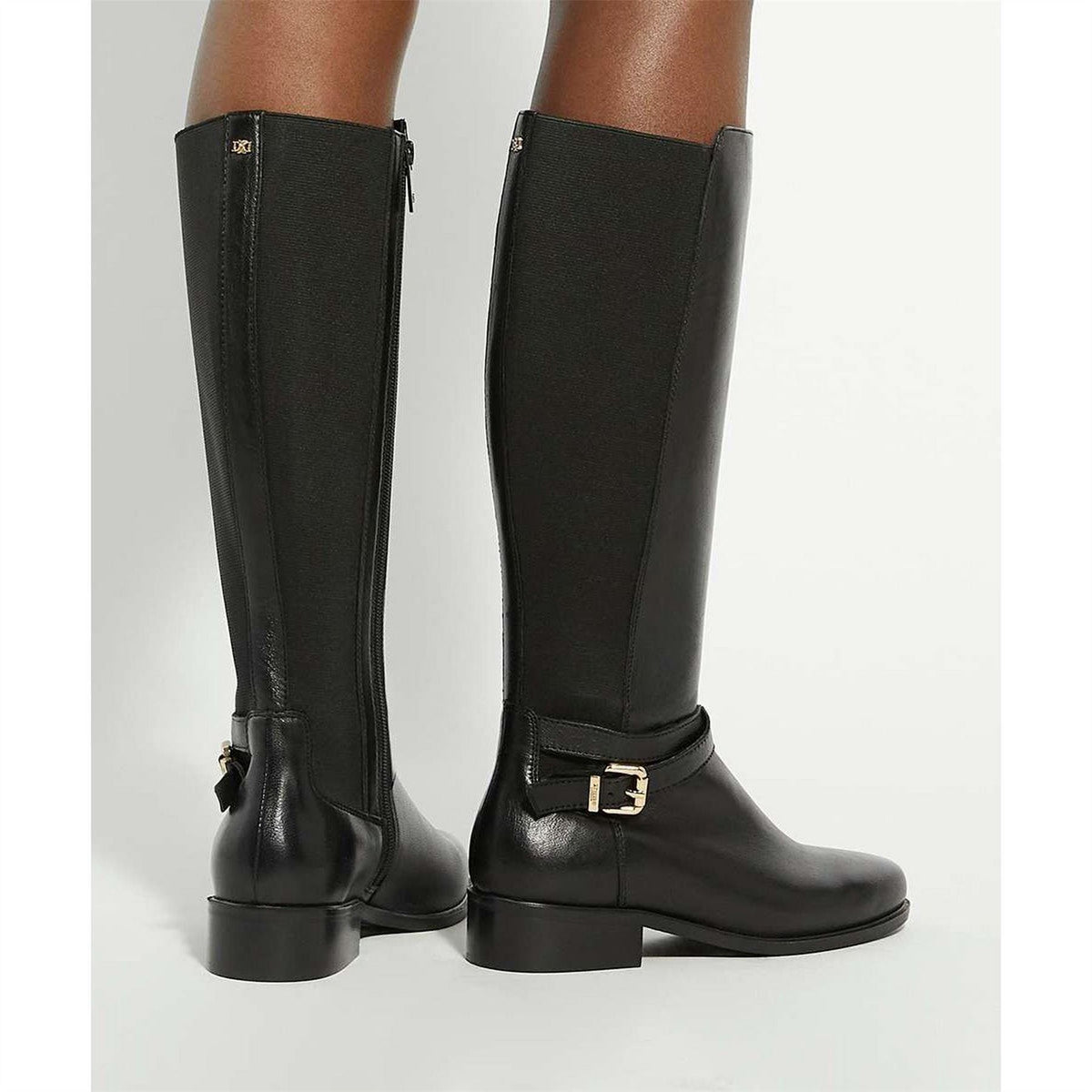 Dune London Teine Low Heel Almond Toe Smart Boots