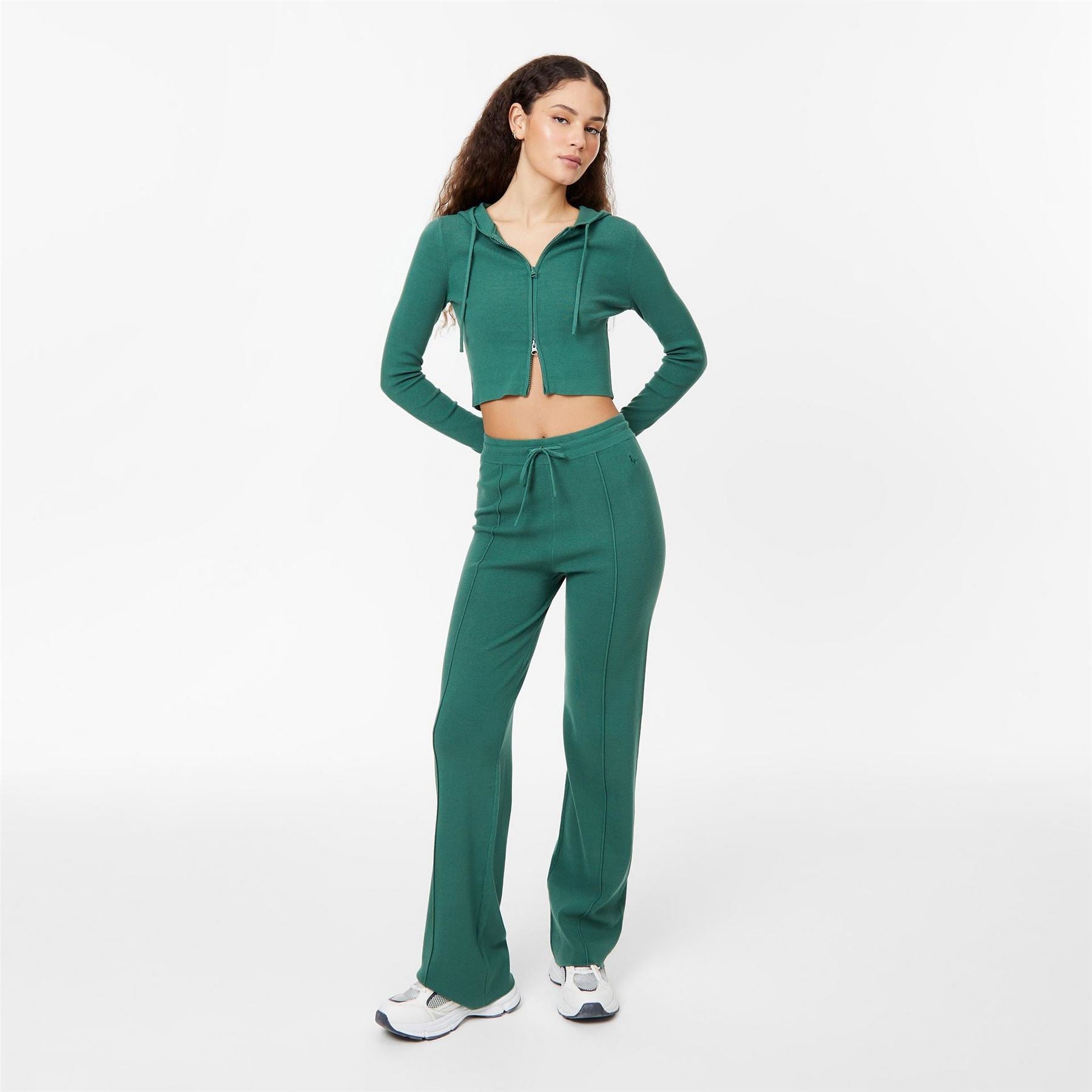 Jack Wills Womens Knitted Pin Tuck Trousers