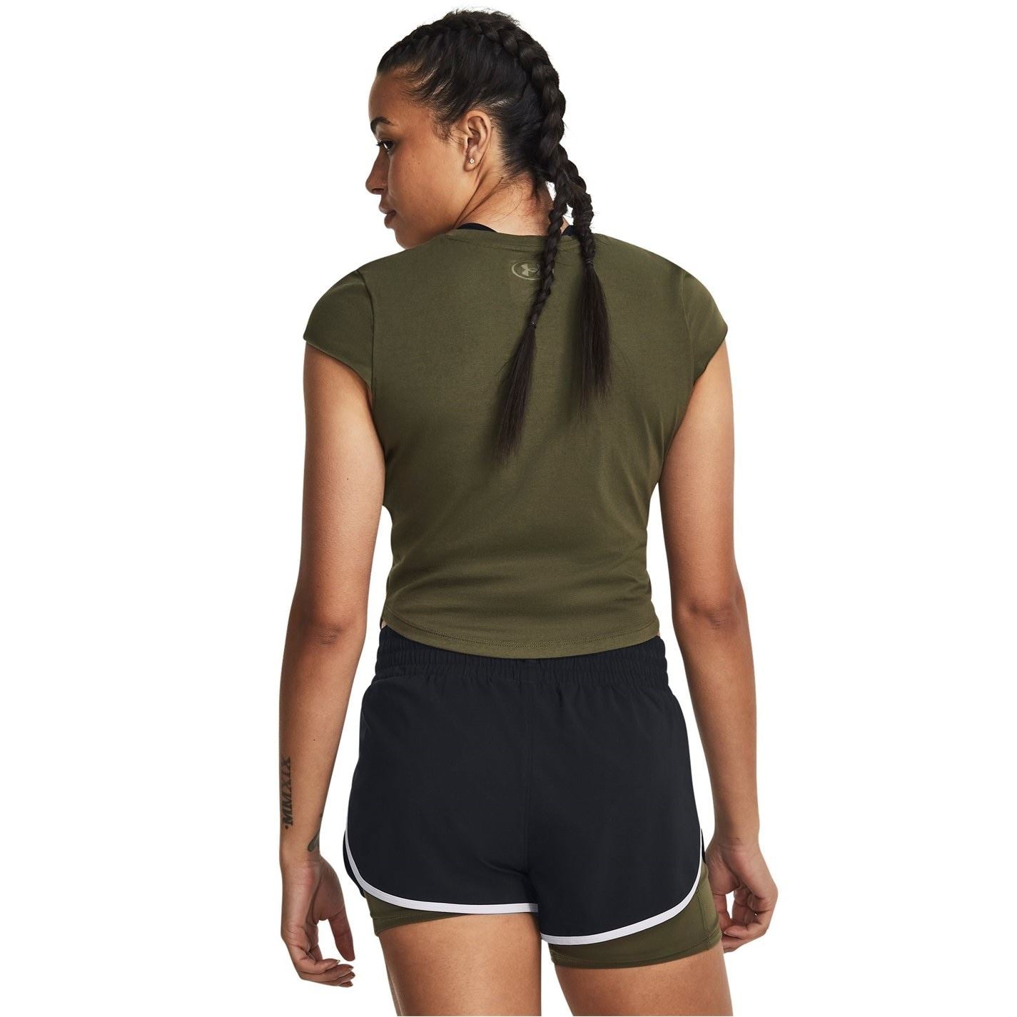 Under Armour Womens Project Rock Night Shift Cap T-Shirt