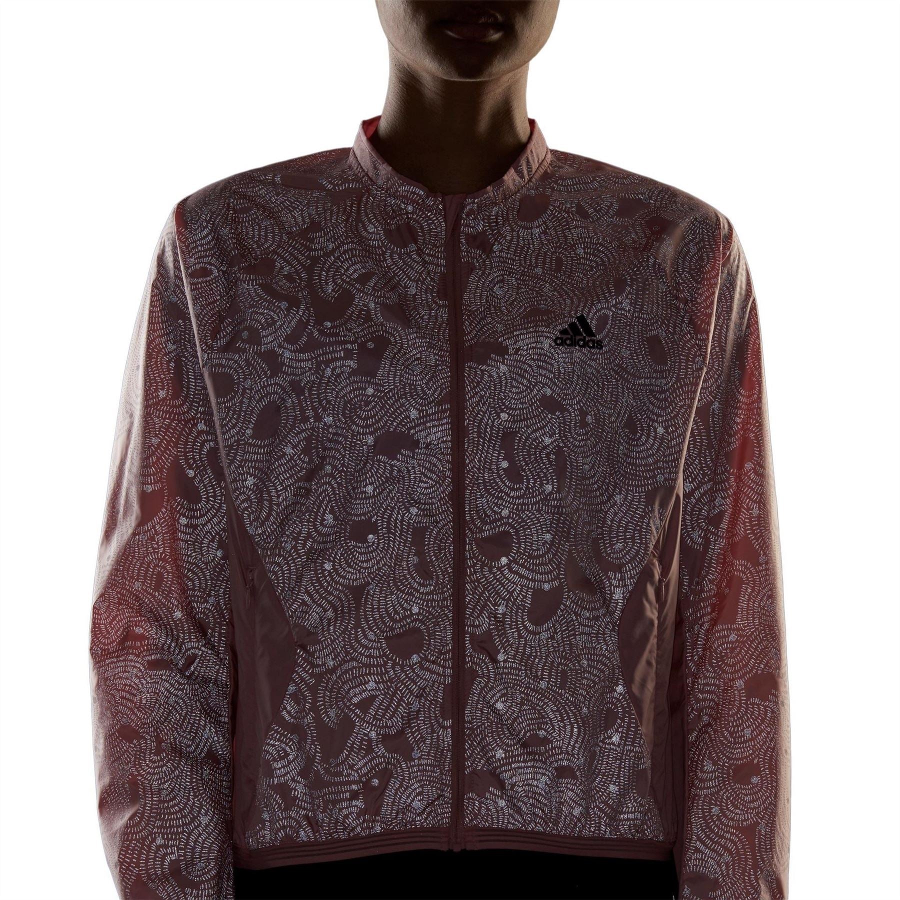 adidas Water Resistant Long Sleeve Performance Running Jacket