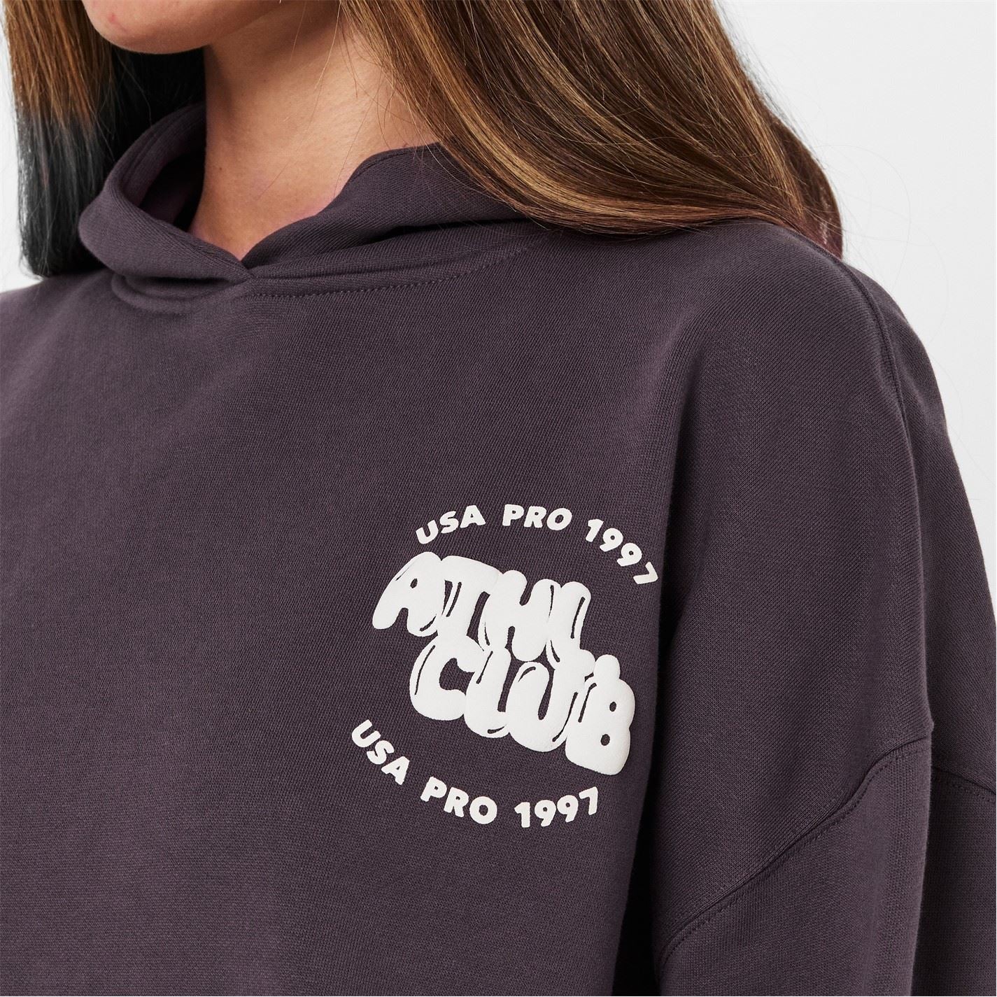 USA Pro Bubble Hooded Neck Long Sleeve Sweatshirt