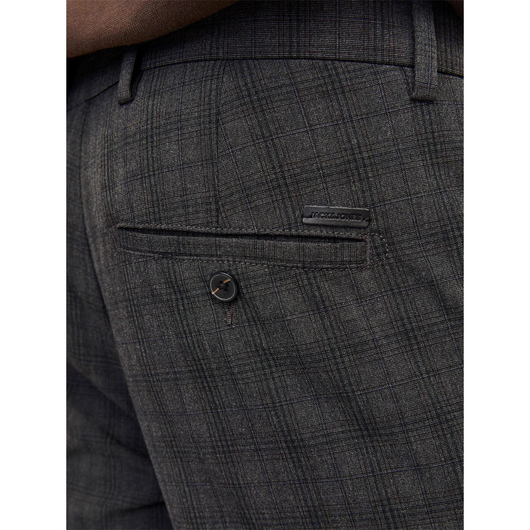 Jack and Jones Marco Plaid Slim Chinos