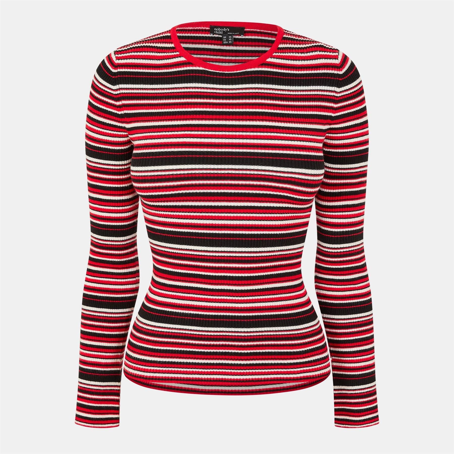 Nobodys Child Slim Fit Crew Neck Long Sleeve Sweater