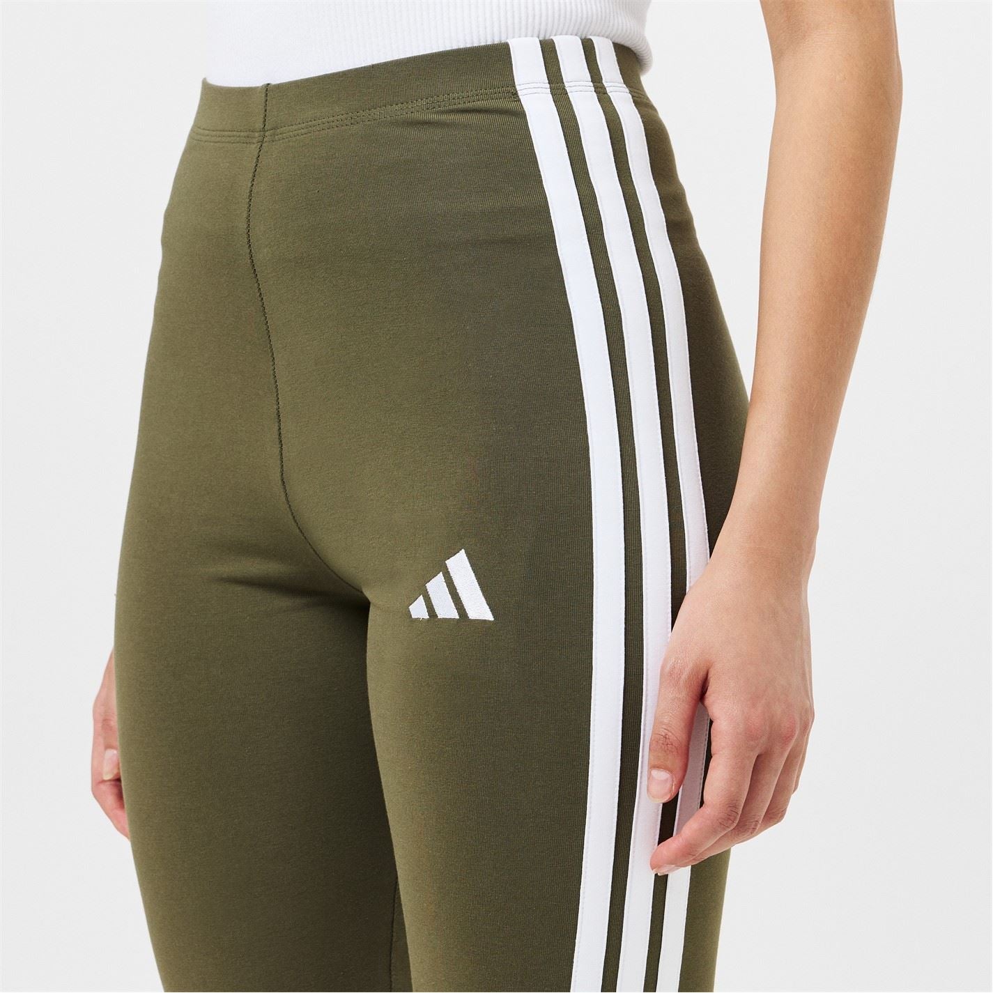 adidas Womens Essentials 3 Stripe Leggings