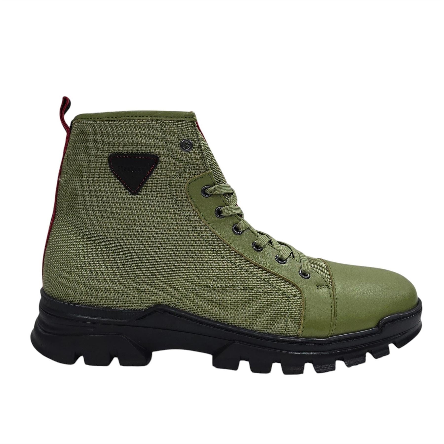 Firetrap Lucas Leather Ankle Lace Up Hiker Rugged Boots