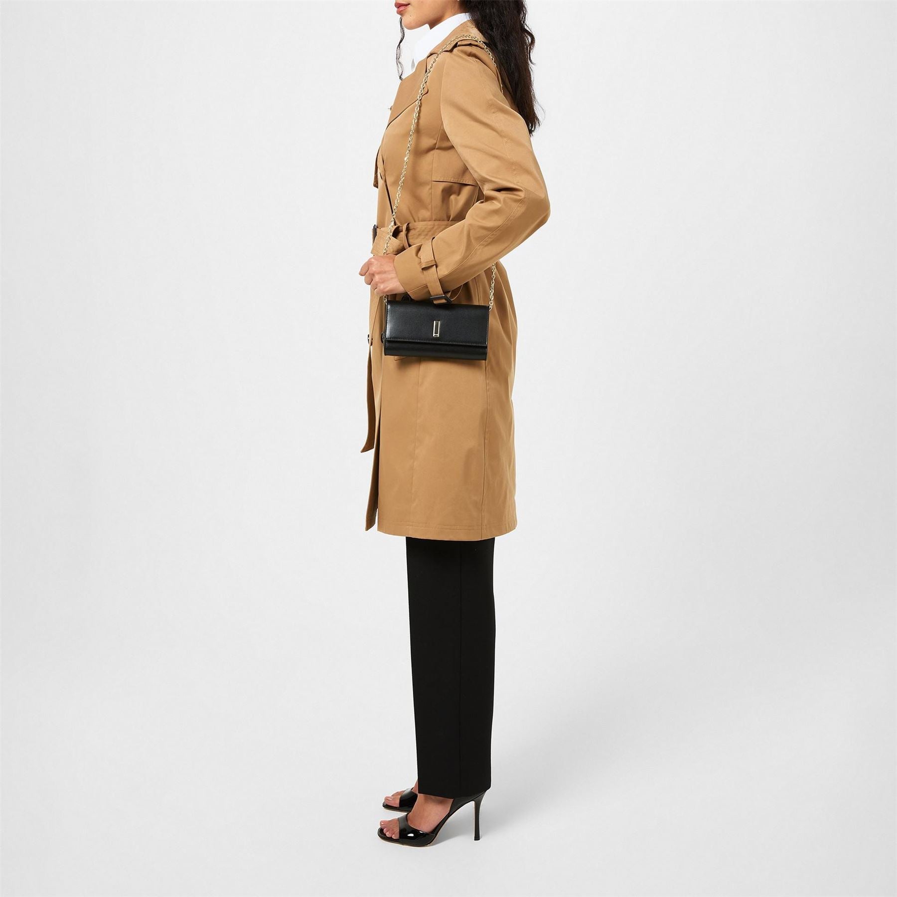 Boss Conry Double Breasted Long Sleeve Trench Coat
