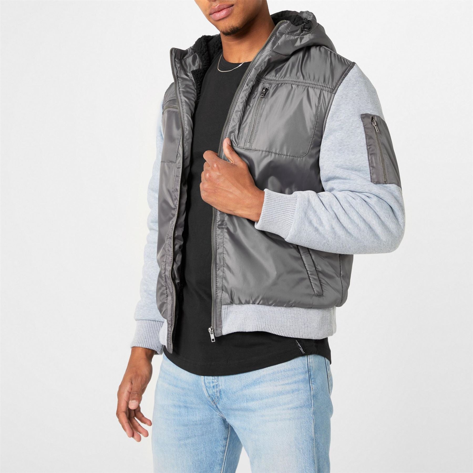 Fabric Fleece Lined Jacket