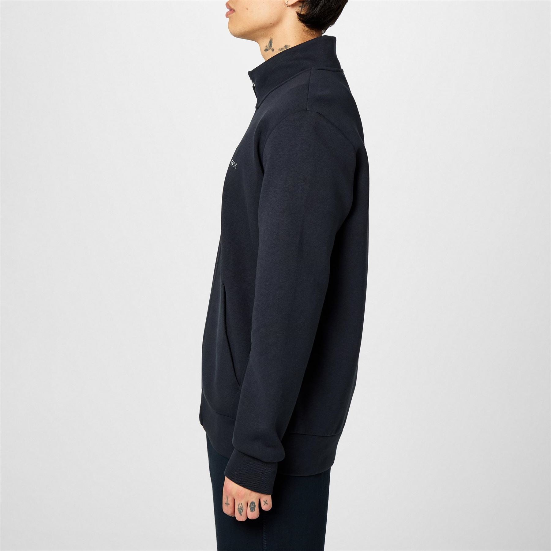 Boss Skaz Full Zip Fleece Hoodie, High Neck Design