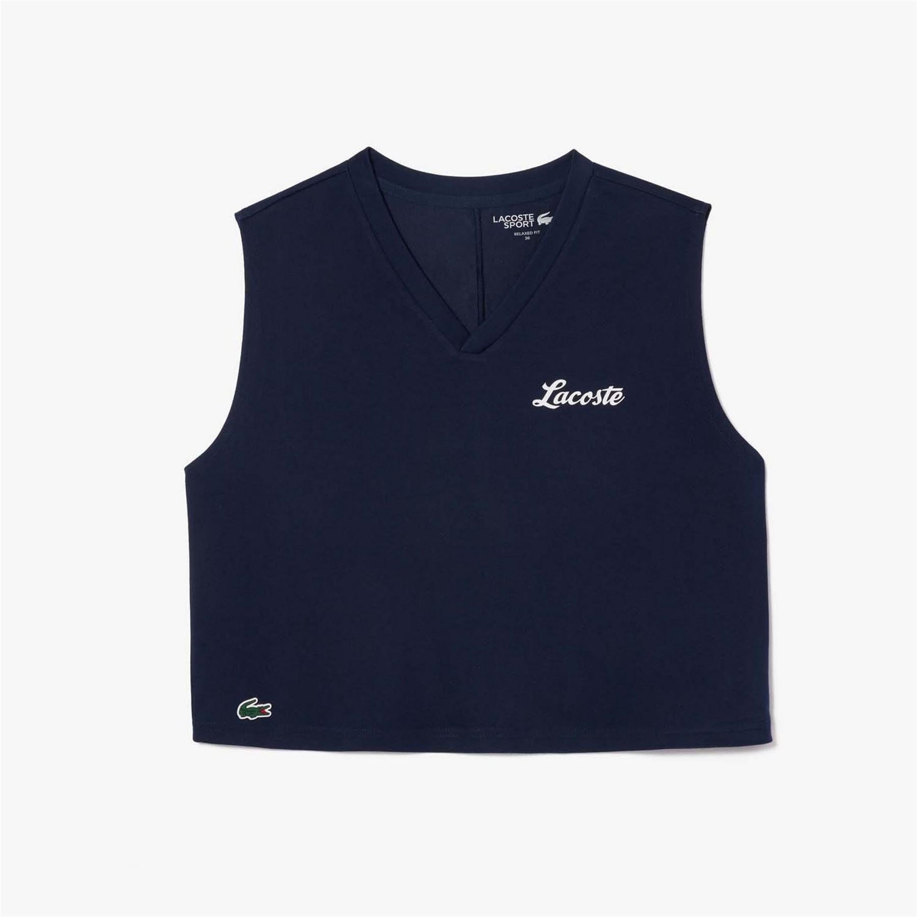 Lacoste Dry Cotton Sport Crop Top