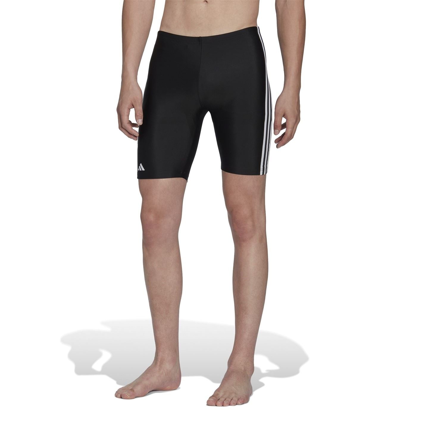 adidas Mens Primeblue 3 Stripes Swim Jammer