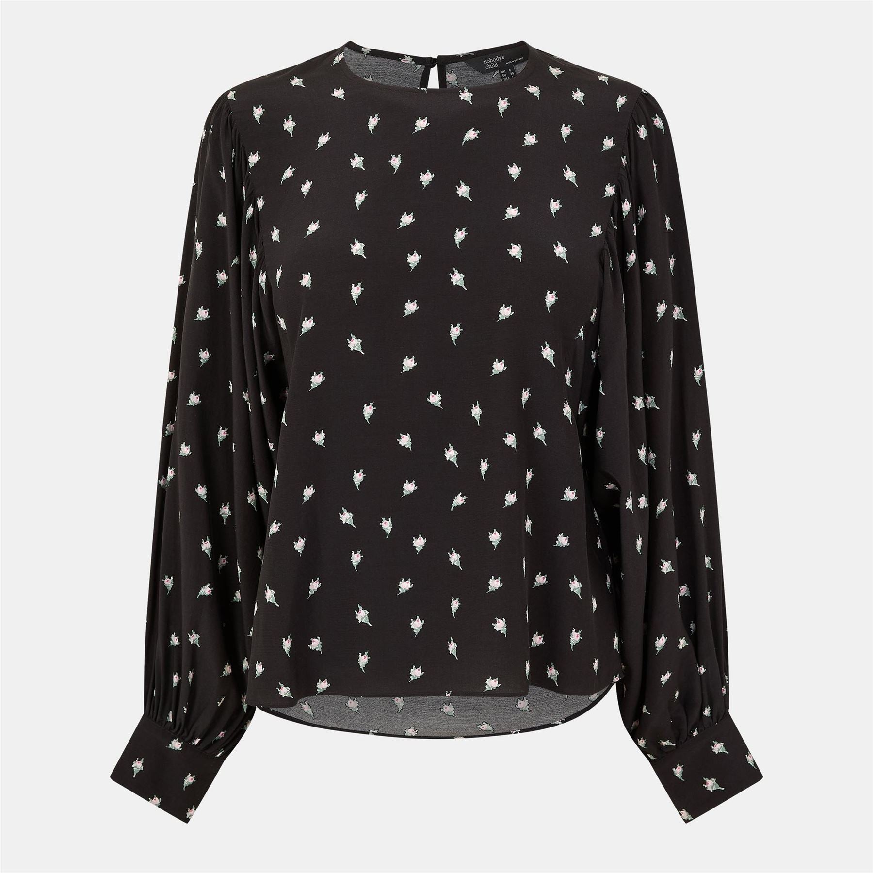 Nobodys Child Regular Fit Crew Neck Long Sleeve Blouse