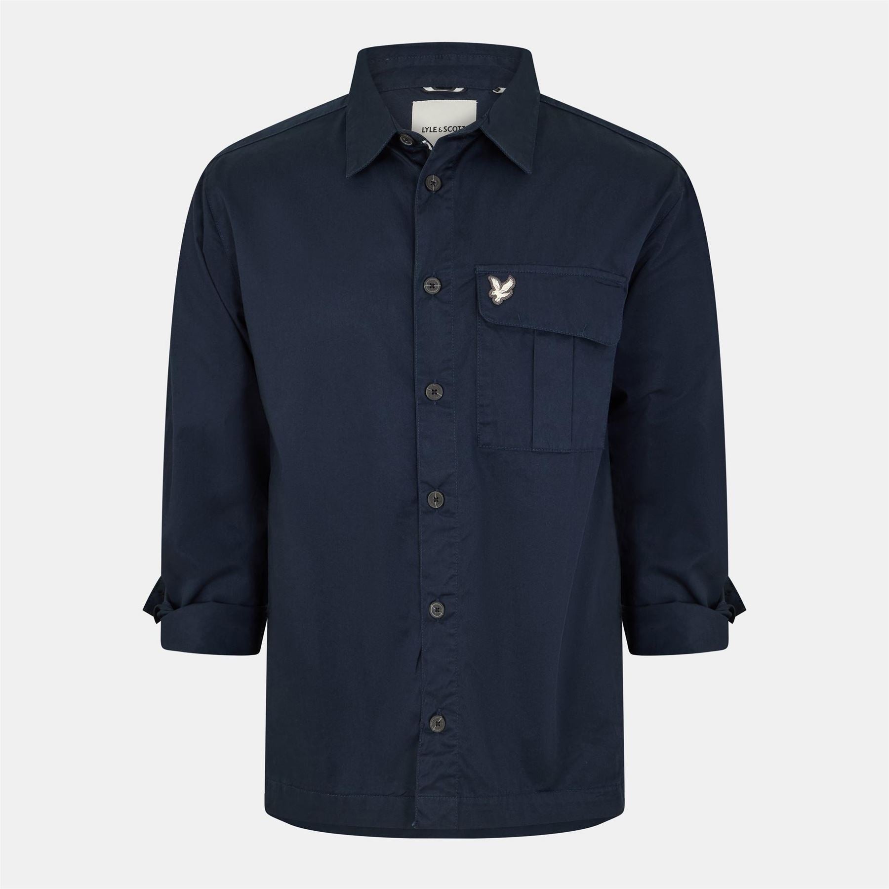 Lyle and Scott Brushed Button Through Overshirt