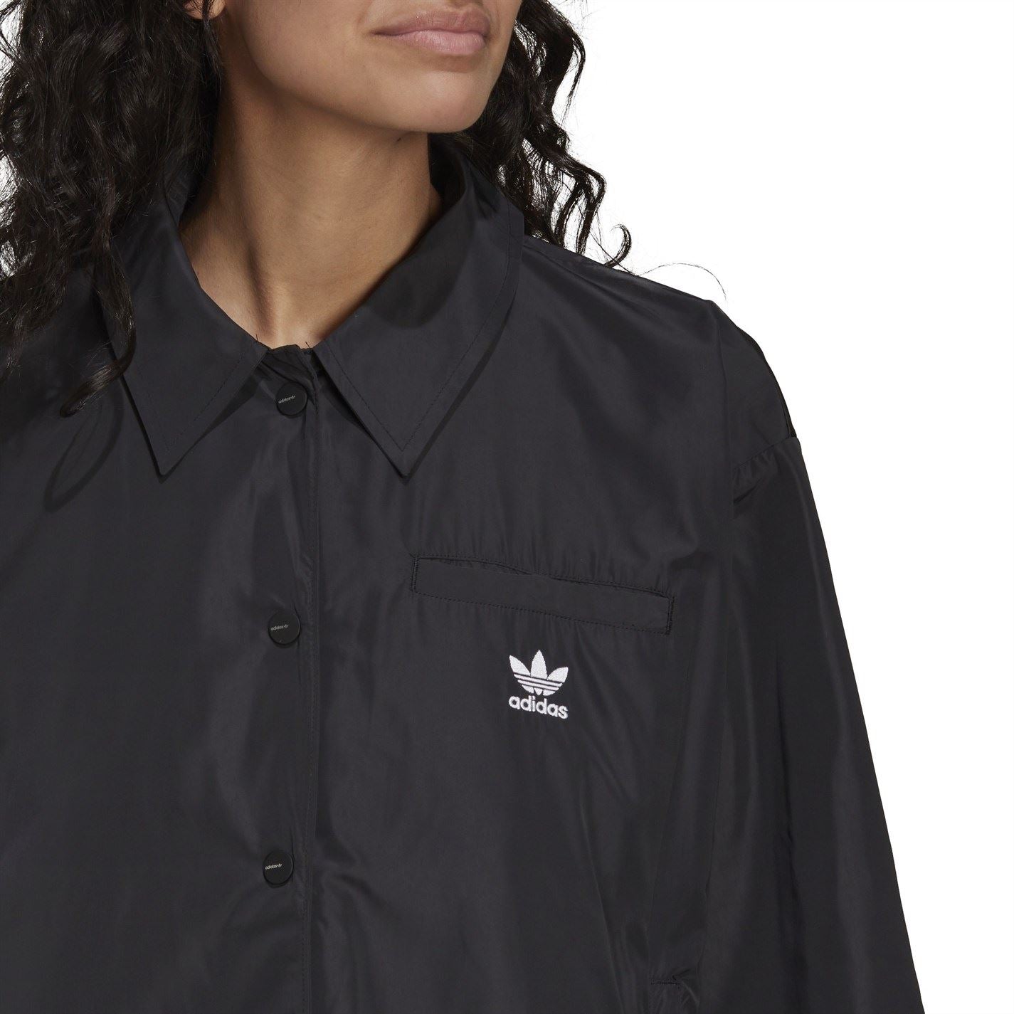 adidas Originals Collared Neck Relaxed Fit Windbreaker Jacket