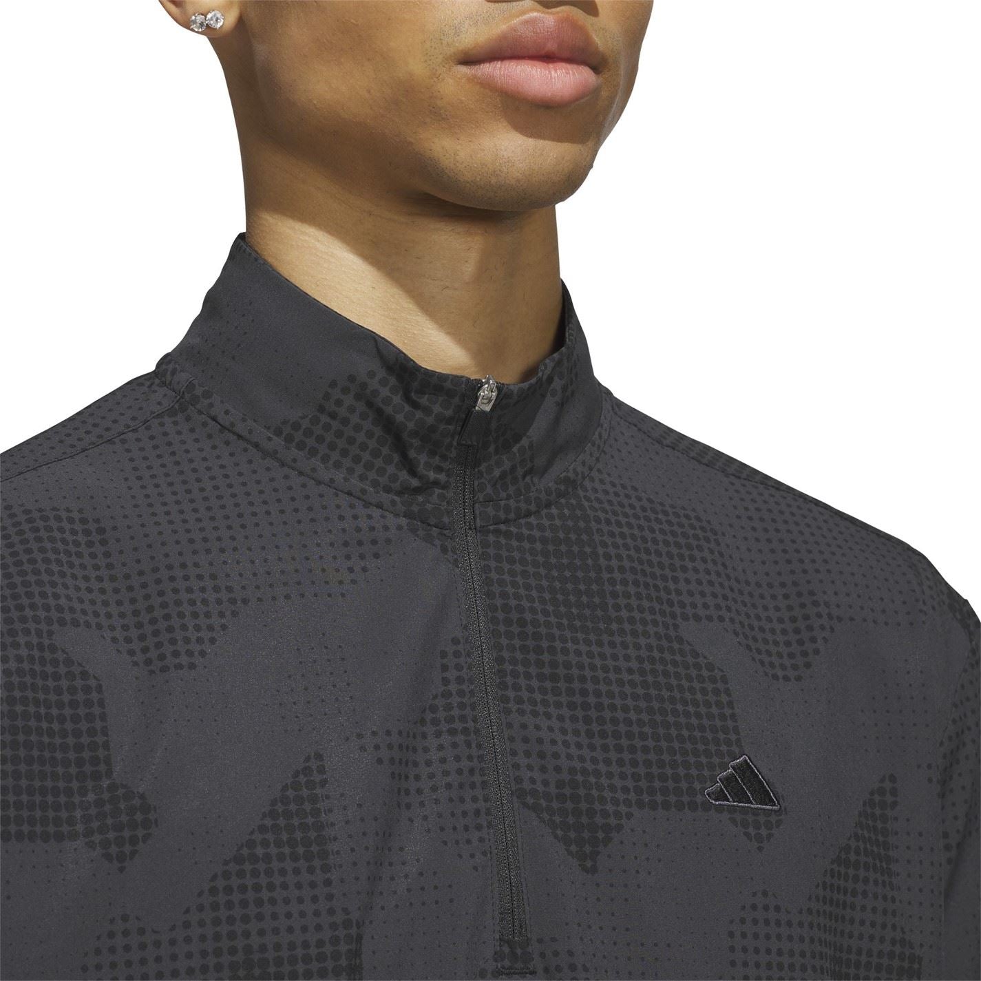 adidas Mens Go To Dwr Short Sleeve Half Zip Pullover