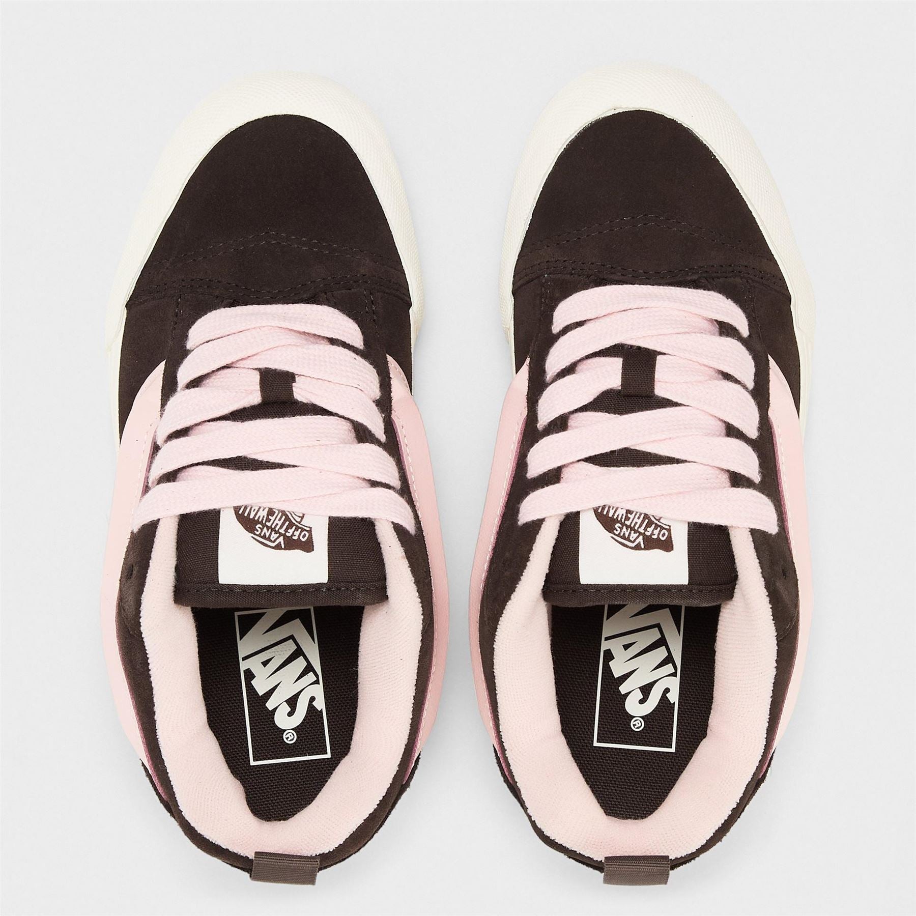 Vans Adults Knu Skool Pop Sepia Rose Canvasas Low Trainers
