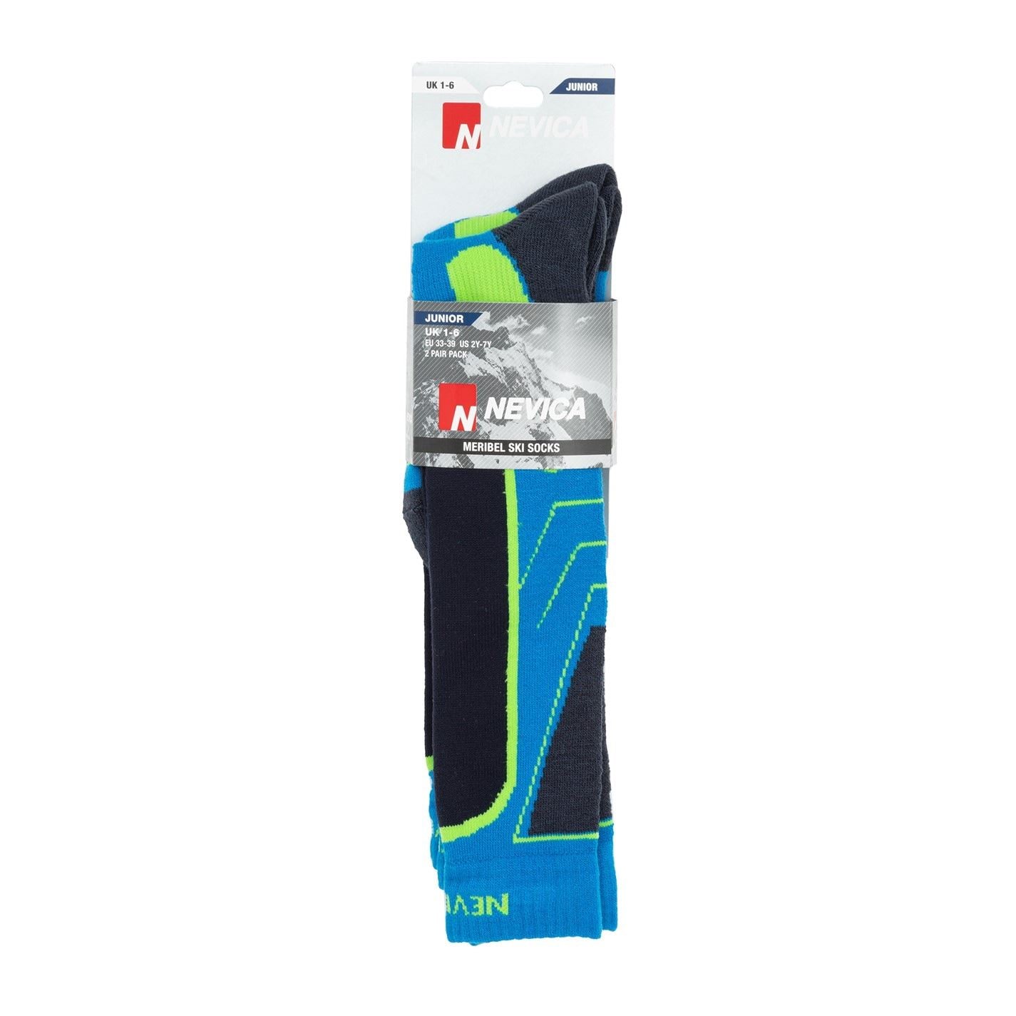 Nevica Meribel 2 Pack Ski Sock Juniors