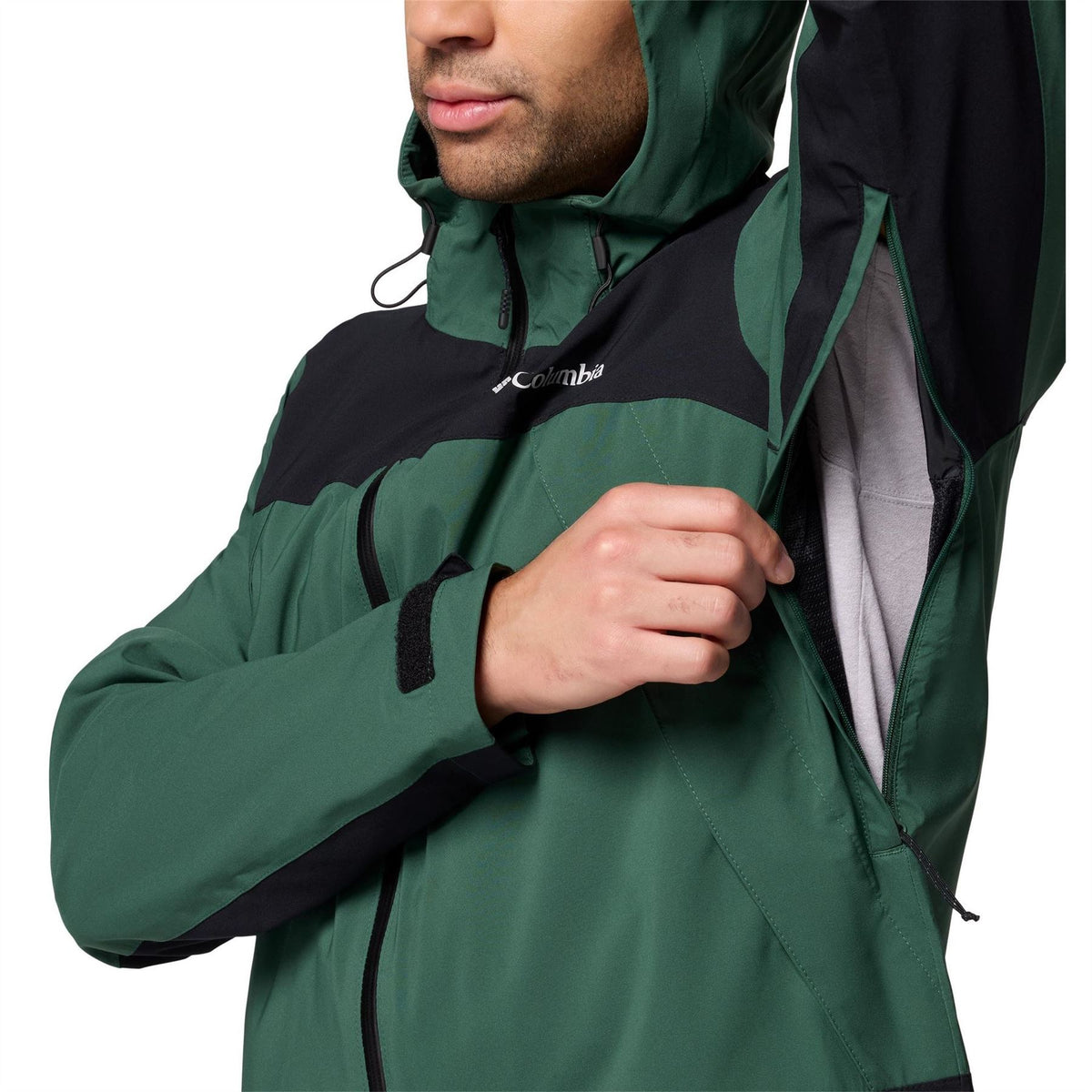Columbia Boulder Hooded Shell Jacket with Zipped Pocket