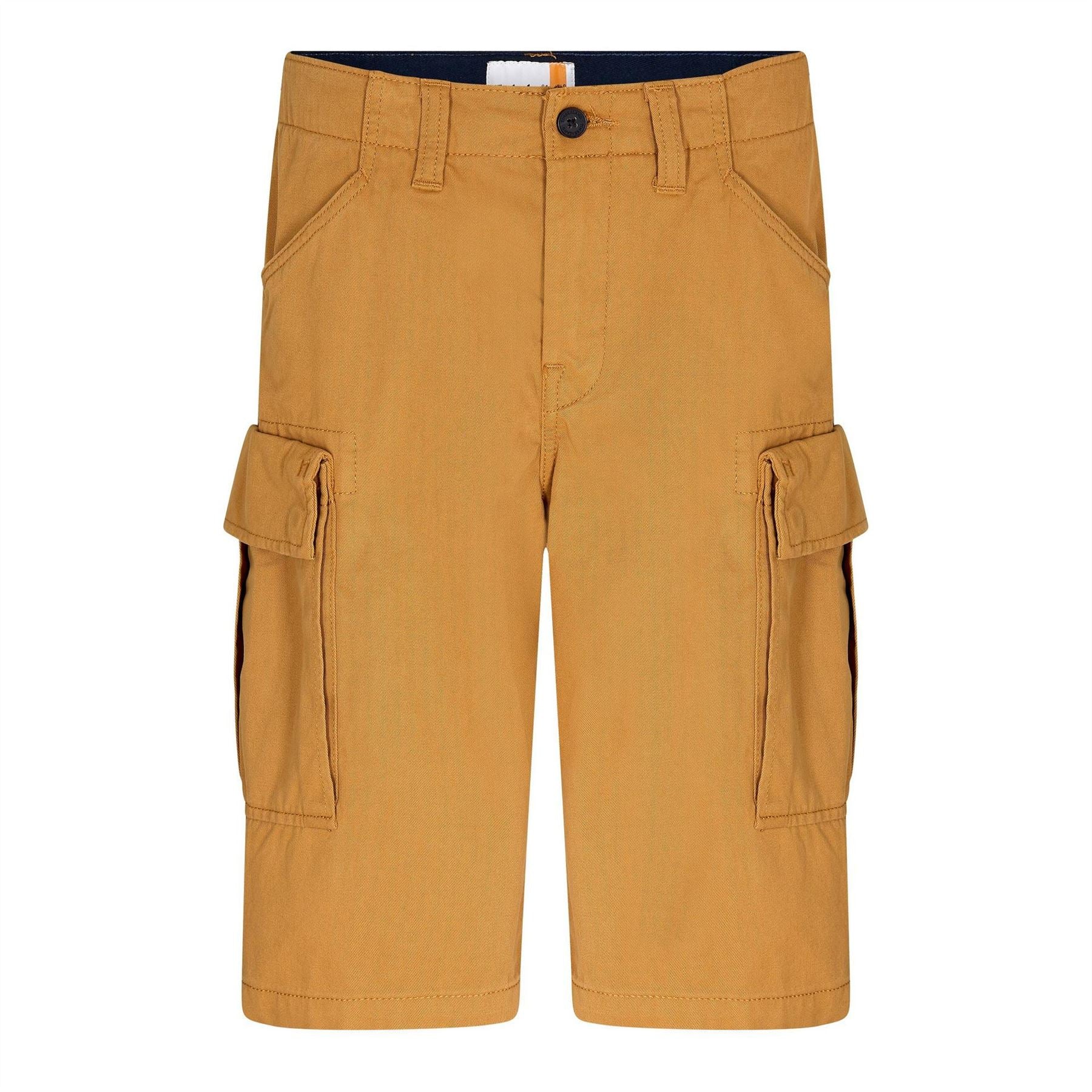 Timberland Solid Patterned Regular Fit Cargo Shorts