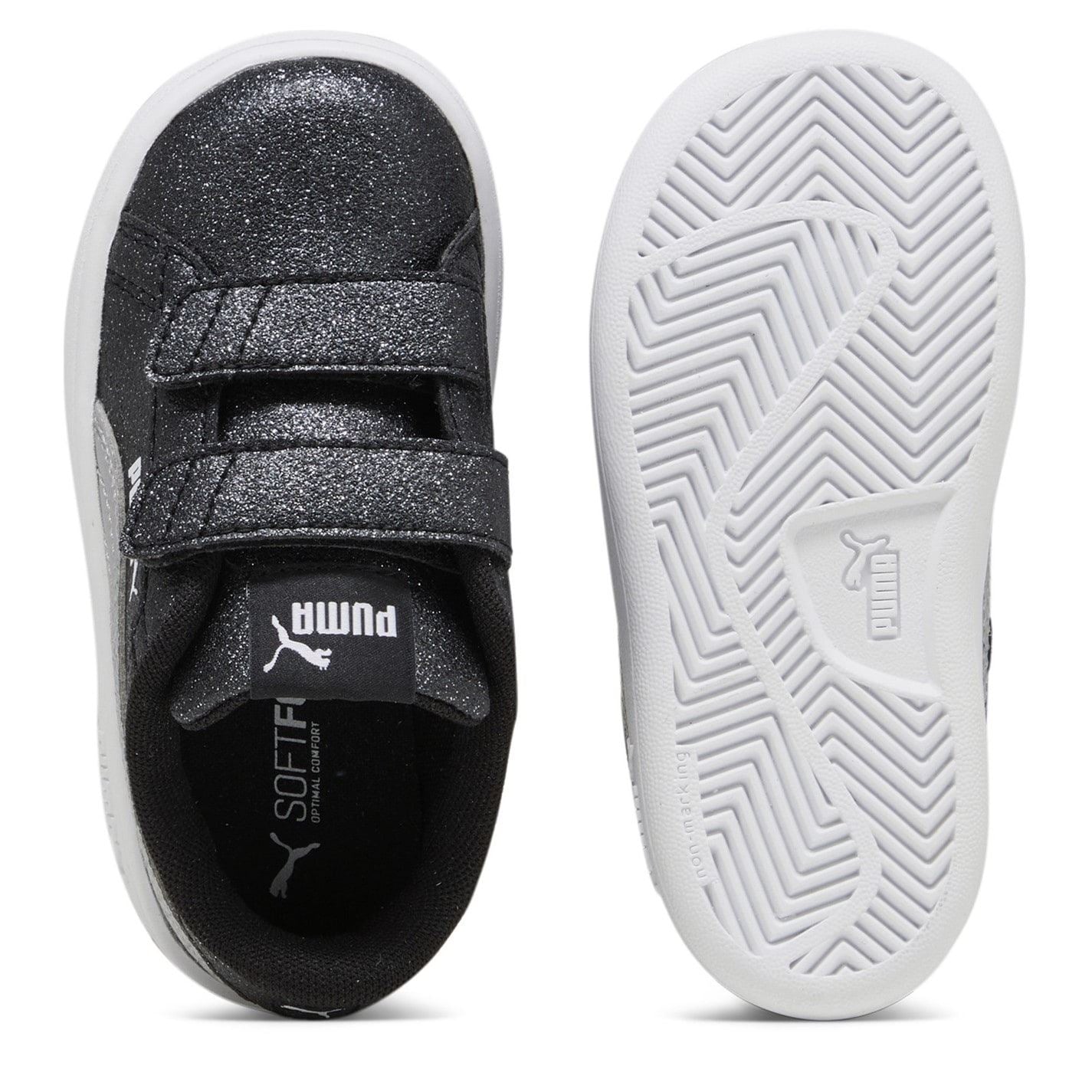Puma Smash 3.0 Glitz Glam V Infant Girl Trainers