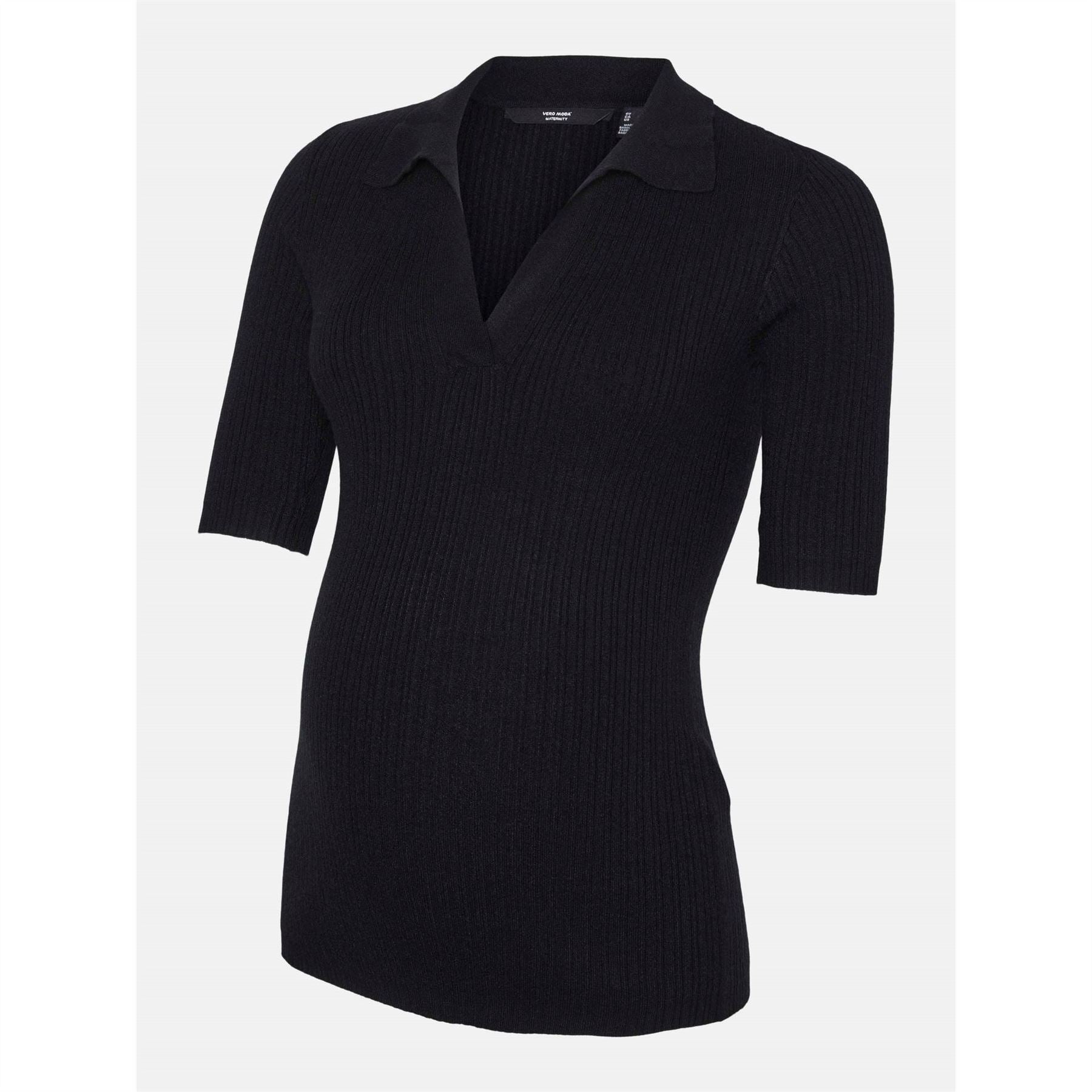 Mamalicious V-Neck Three-Quarter Sleeve Sweatshirt
