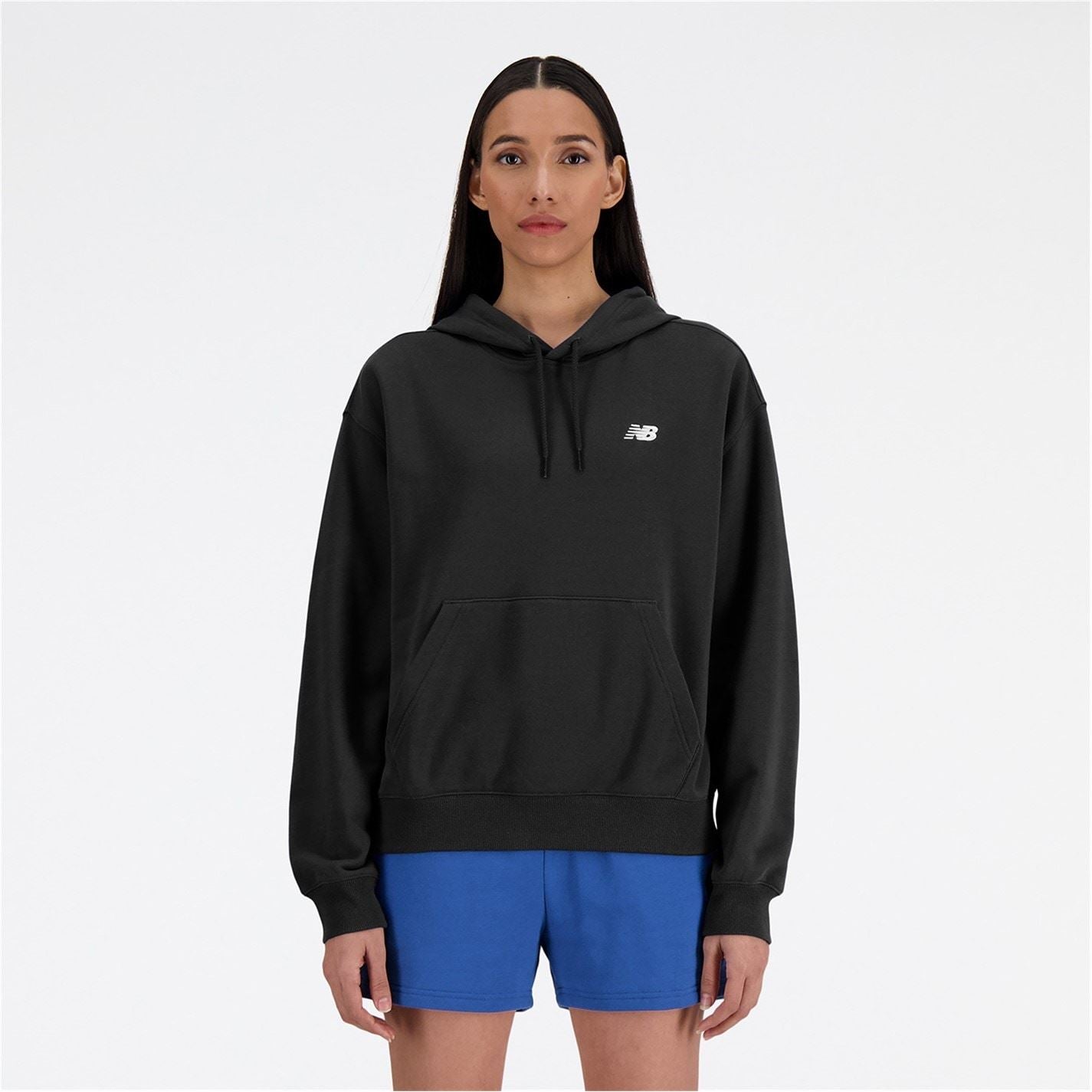 New Balance Terry Relaxed Fit Kangaroo Pocket Hooded Neck Sweatshirt