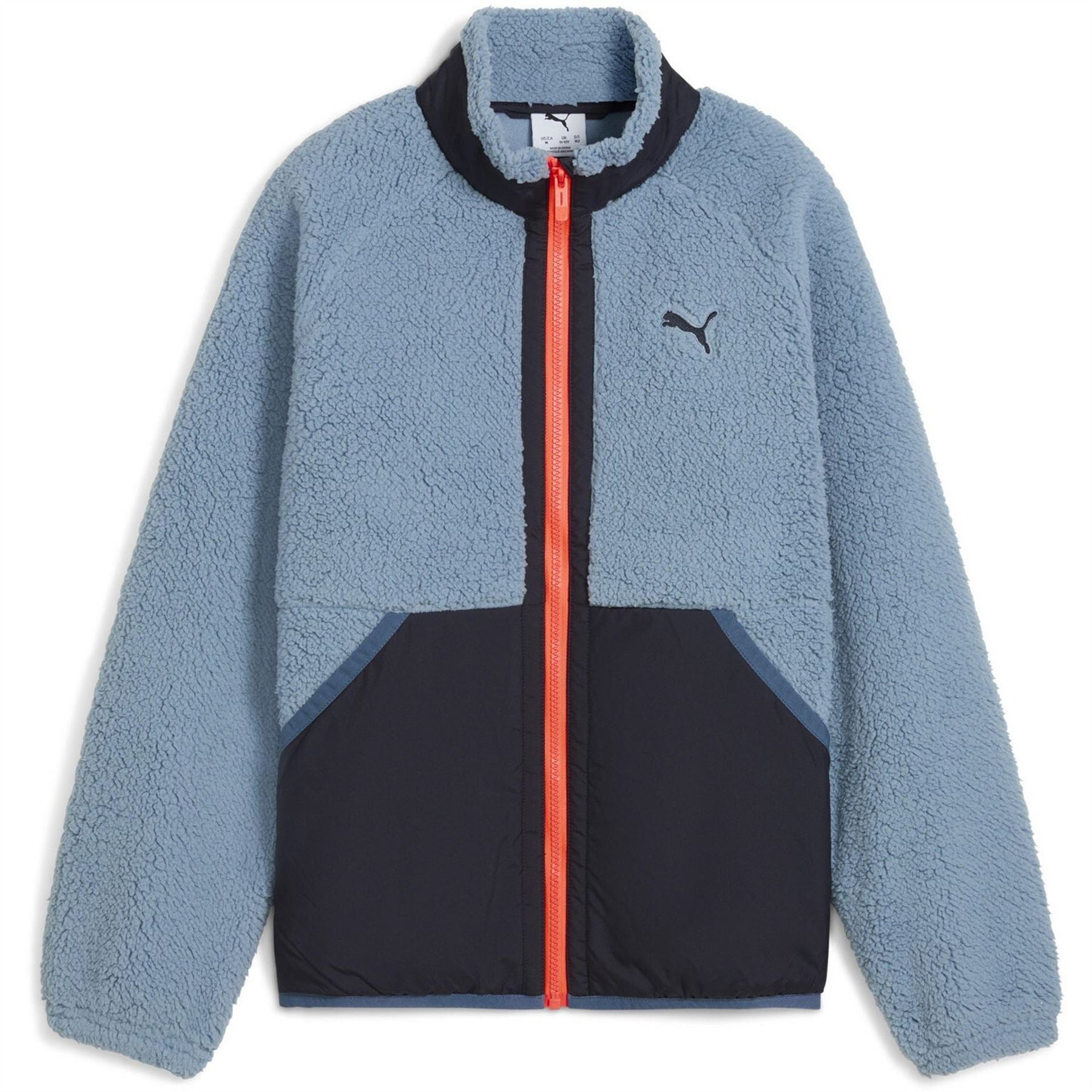 Puma Kids Hybrid Sherpa Full Zip Fleece