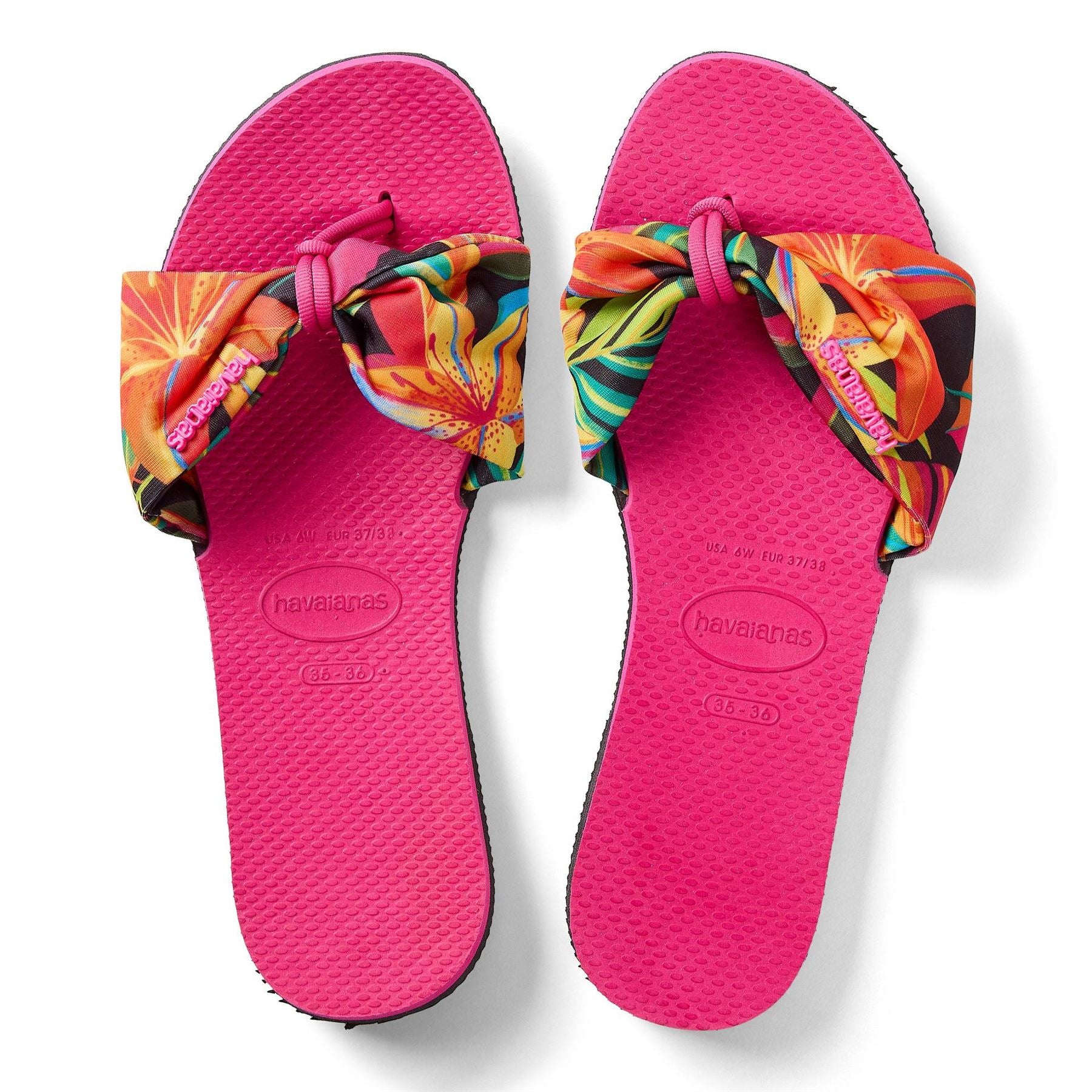 Havaianas Womens Hav. You Saint Tropez Print Navy Bl Flip Flops