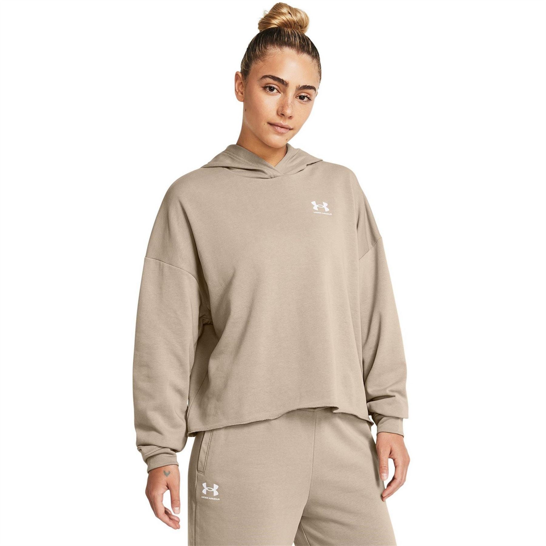 Under Armour Womens Armour Ua Rival Terry Os Hoodie Hoody