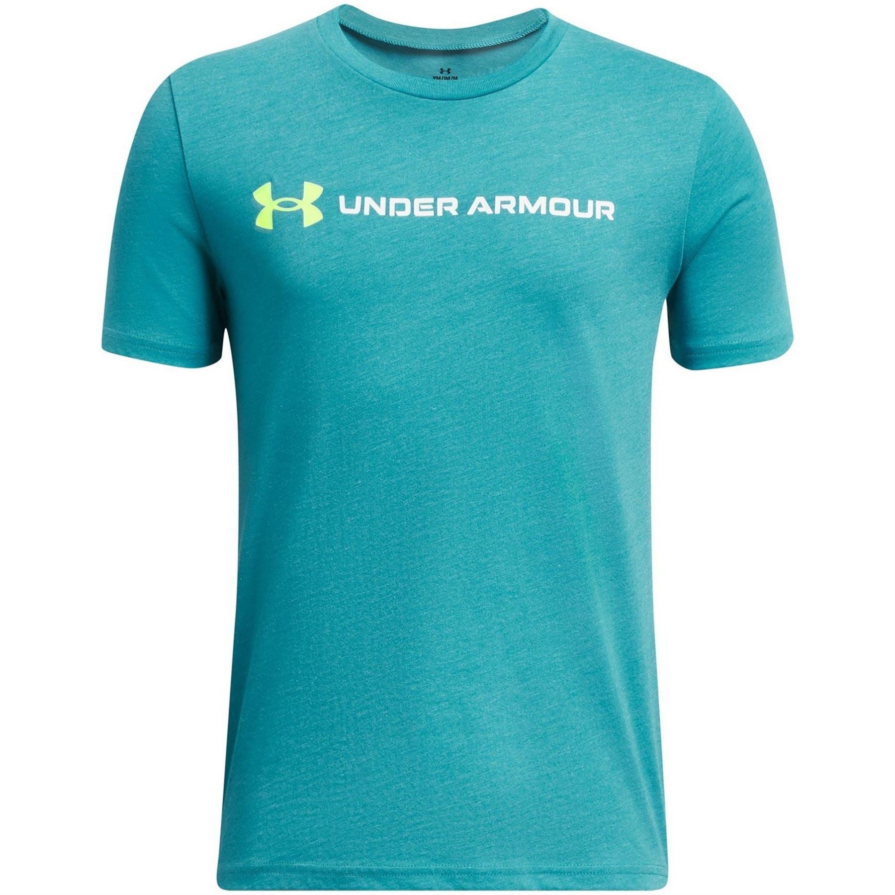 Under Armour Logo Print Regular Fit Lettering Crew Neck T-Shirt