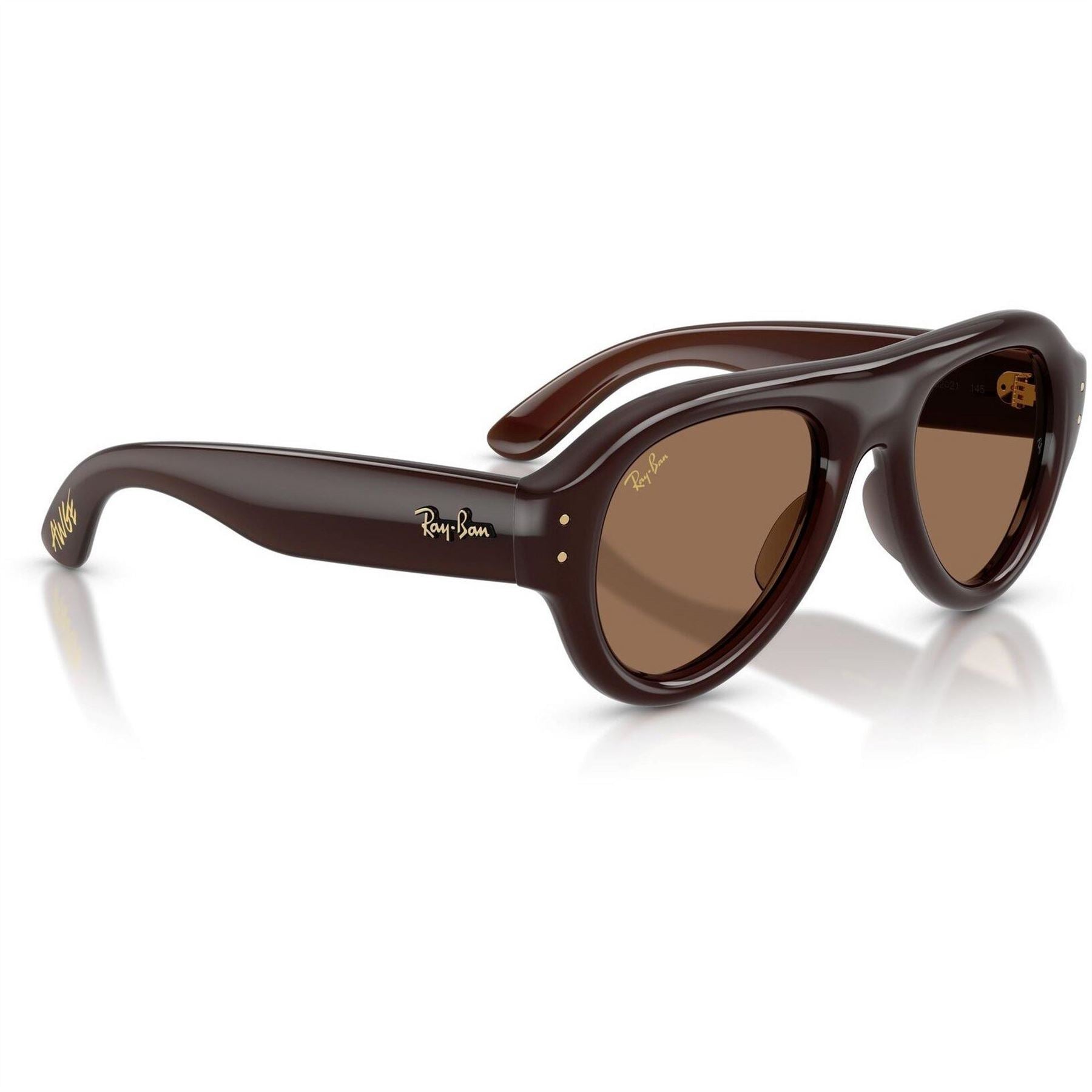 Ray-Ban Pilot Puffer Round Sunglasses