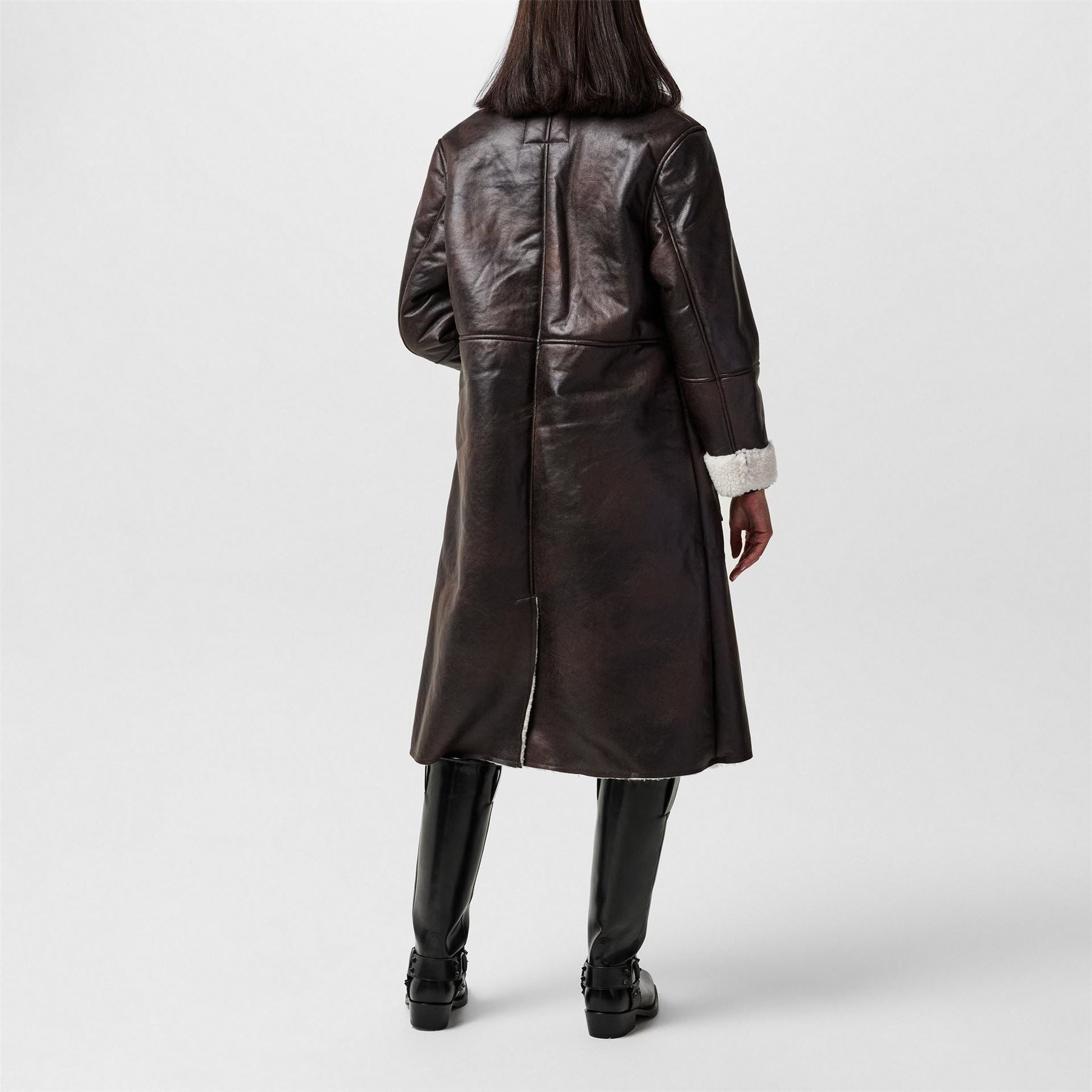 French Connection Arizona Aviator Shawl Neck Coat