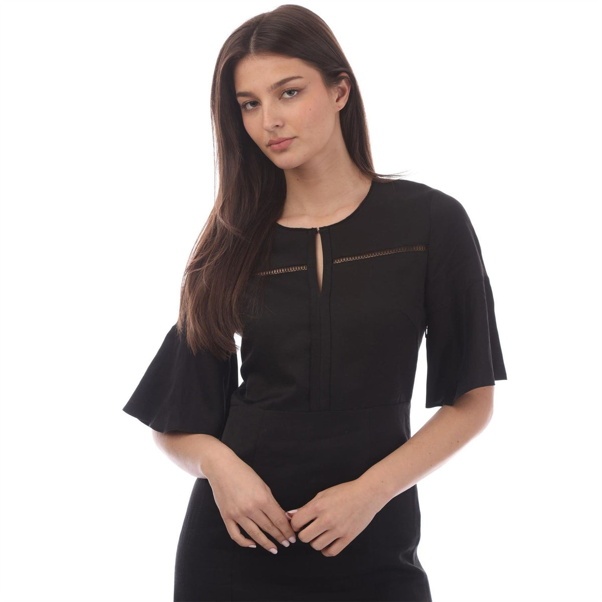 Boss Dileina Crew Neck Maxi Skater Dress