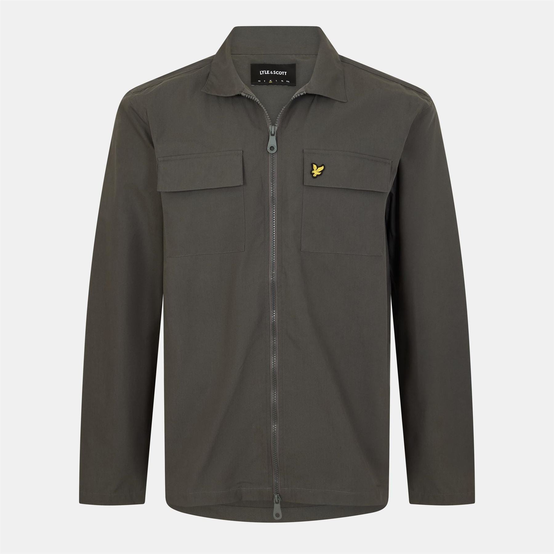 Lyle and Scott Cotton Long Sleeve Zip Overshirt