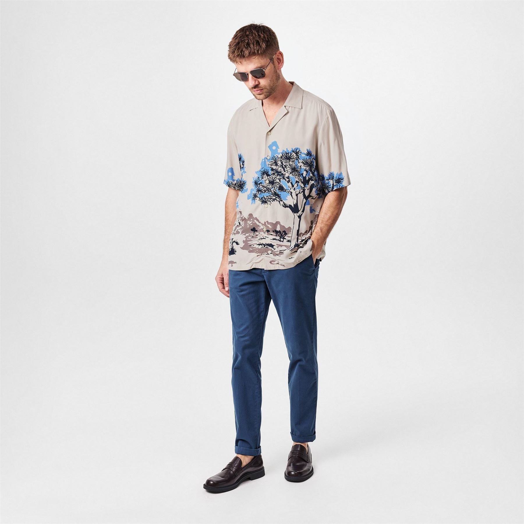 Boss Rayer M Patterned Short Sleeve Shirt